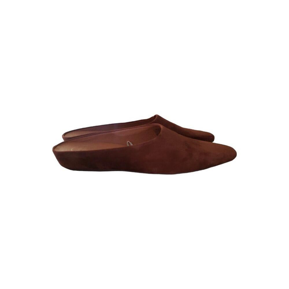 Designer SH102 Andre Assous Norma Suede Brown Featherweight Flat 9.5 Size US 9.5 / IT 39.5 - 3 Thumbnail