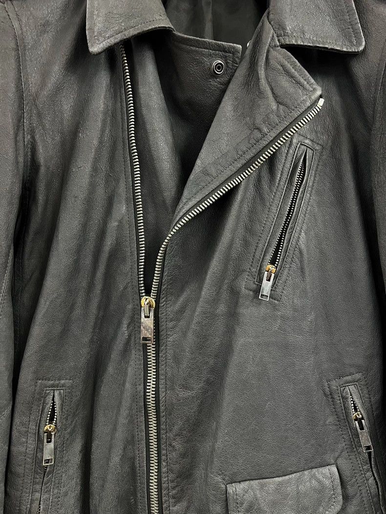 Rick Owens Rick Owens Biker Leather Jacket Size US XXS / EU 40 - 5 Thumbnail