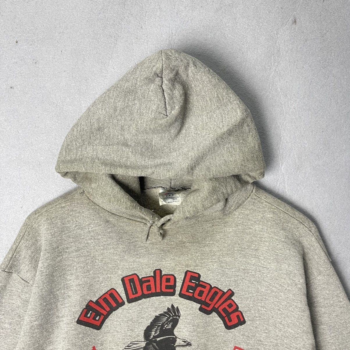 Jerzees Vintage Elm Dale Eagles Hoodie Grey Graphic Pullover Size US M / EU 48-50 / 2 - 2 Thumbnail