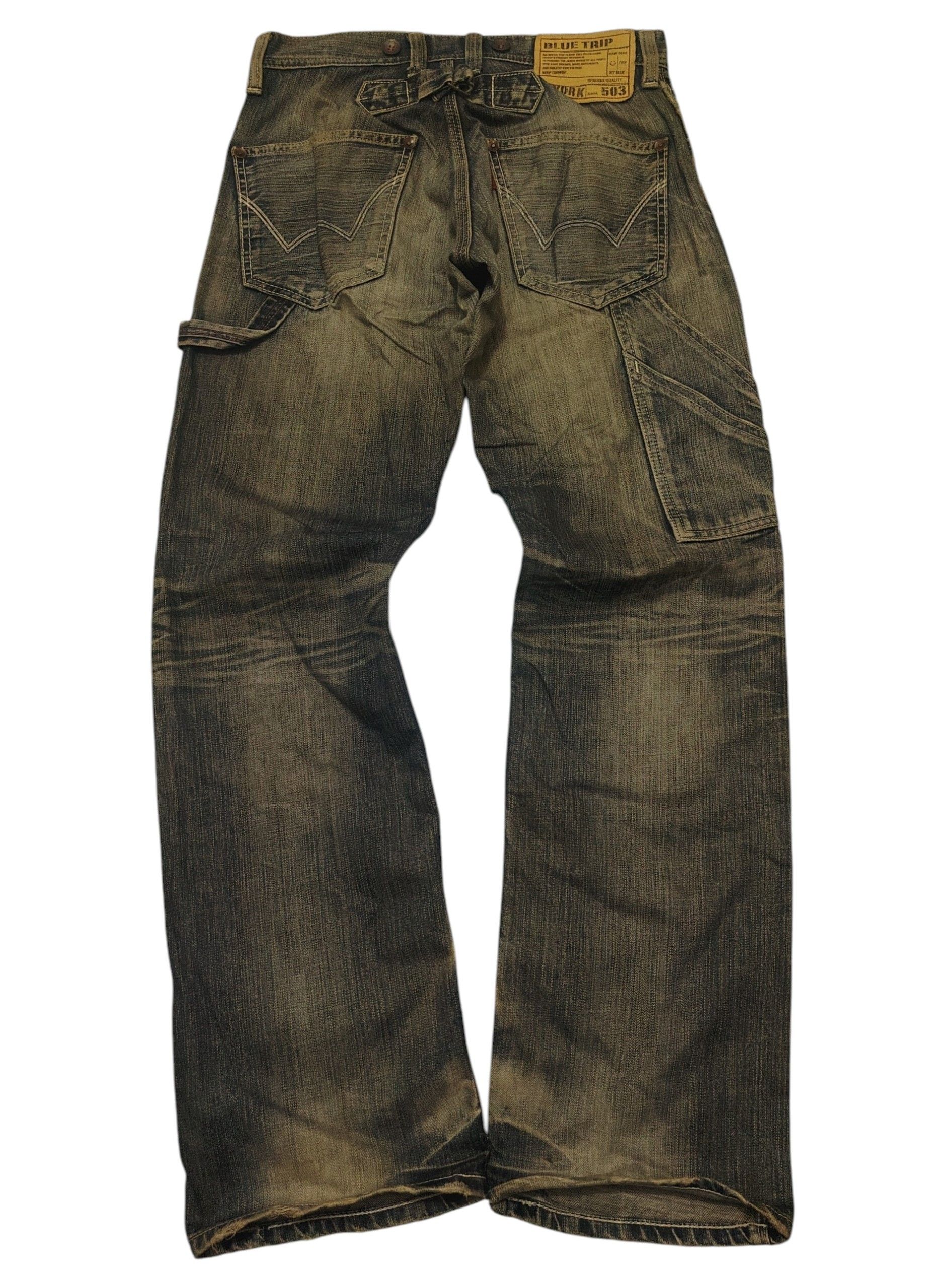 Edwin Japan Edwin Blue Trip Distressed Thrashed Jeans Buckle Back Size US 30 / EU 46 - 1 Thumbnail