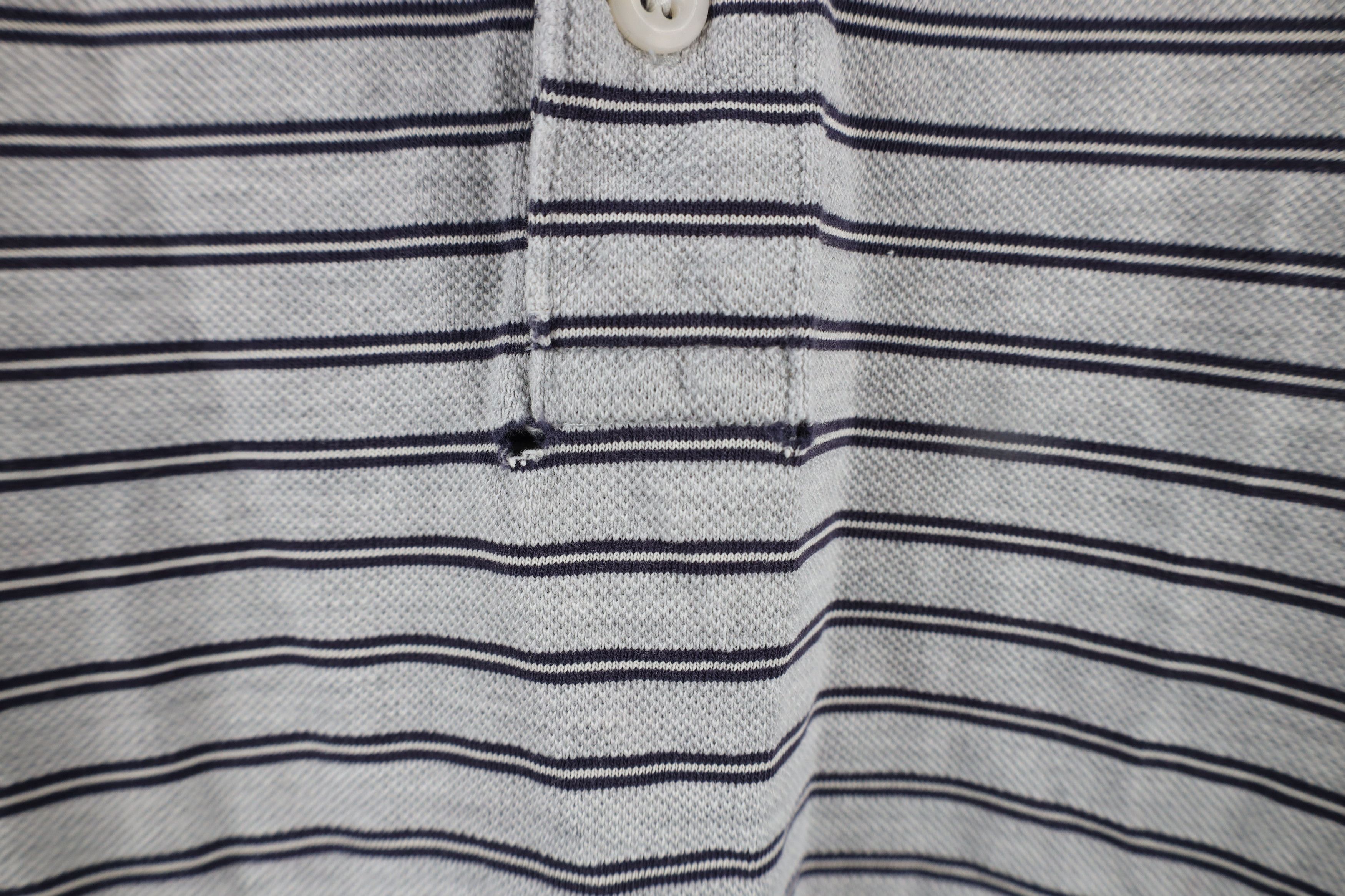 Eddie Bauer × Vintage Vintage 90s Eddie Bauer Striped Collared Golf Polo Shirt Size US L / EU 52-54 / 3 - 4 Thumbnail
