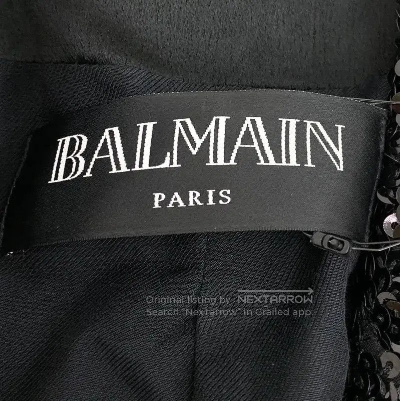 Balmain Balmain Black Sequin Jacket Size S . Size S / US 4 / IT 40 - 6 Thumbnail