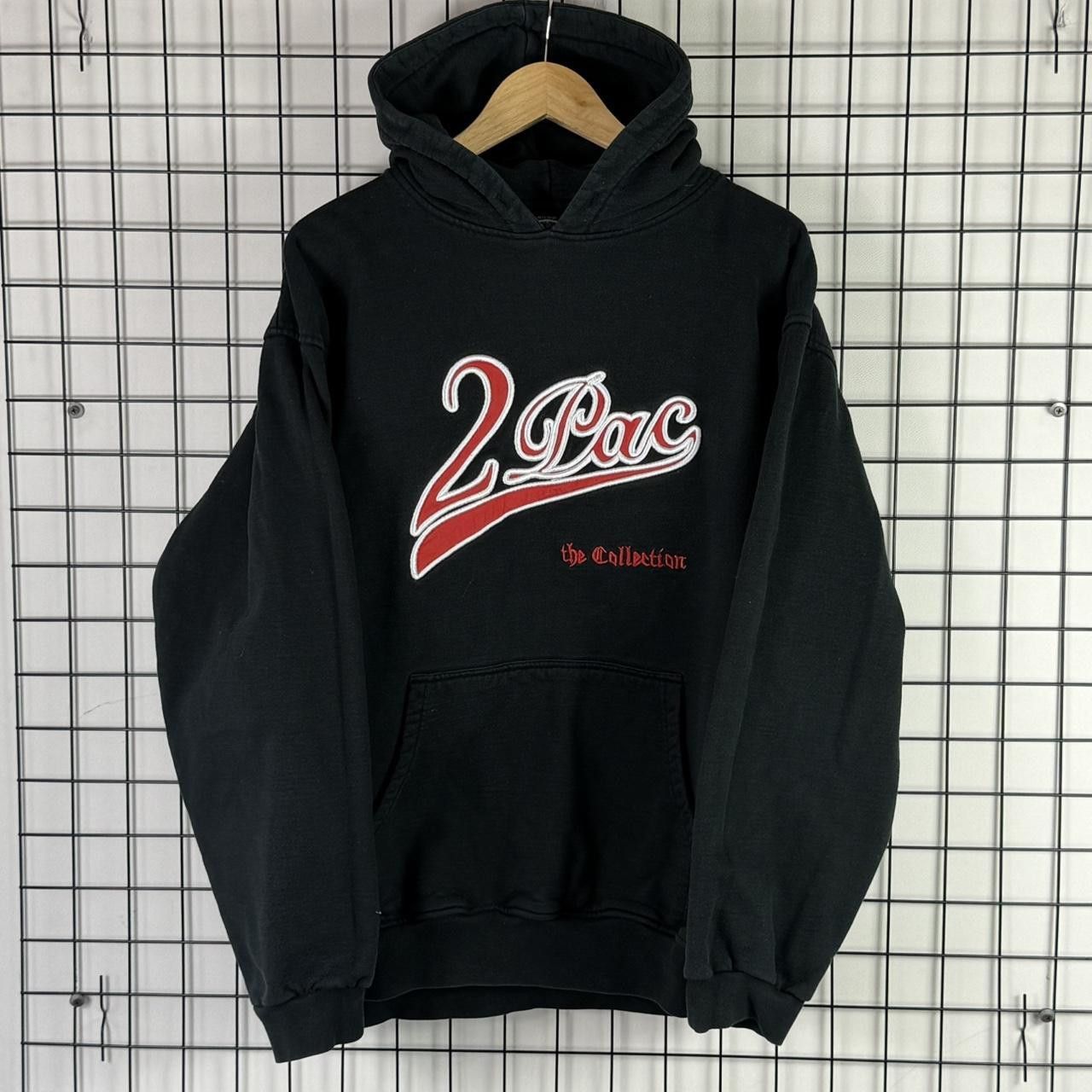 Vintage Tupac Hoodie Vintage 2000s Rap Hip Hop Heavy Sweatshirt Size US XL / EU 56 / 4 - 1 Thumbnail
