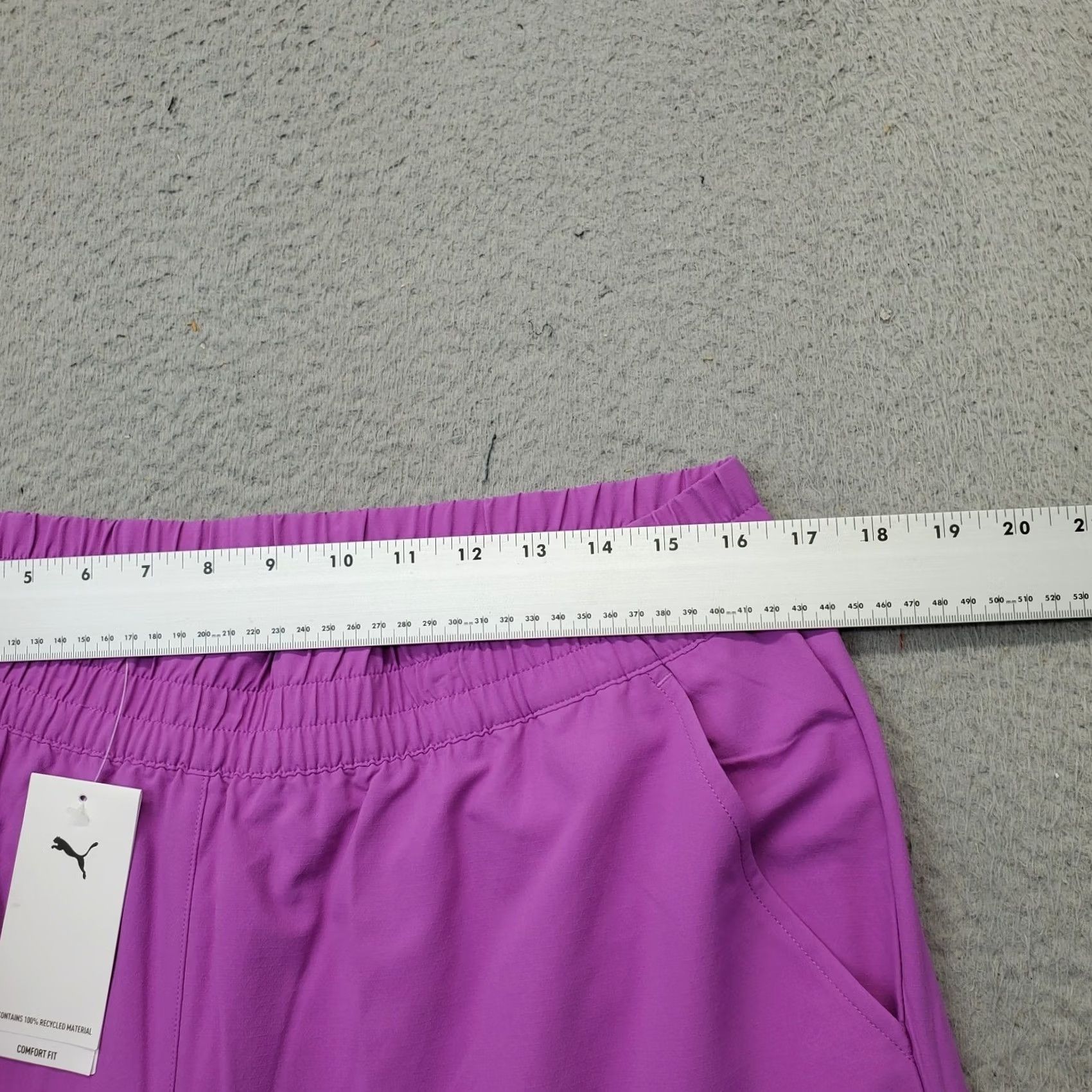 Puma Puma Essential Ripstop Woven Straight Pants Womens L Purple Elastic Waist, Pockets, Breathable, Athletic Fit, Jogger, Casual Travel, 100% Polyester Size 24" / US 00 / IT 34 - 6 Thumbnail