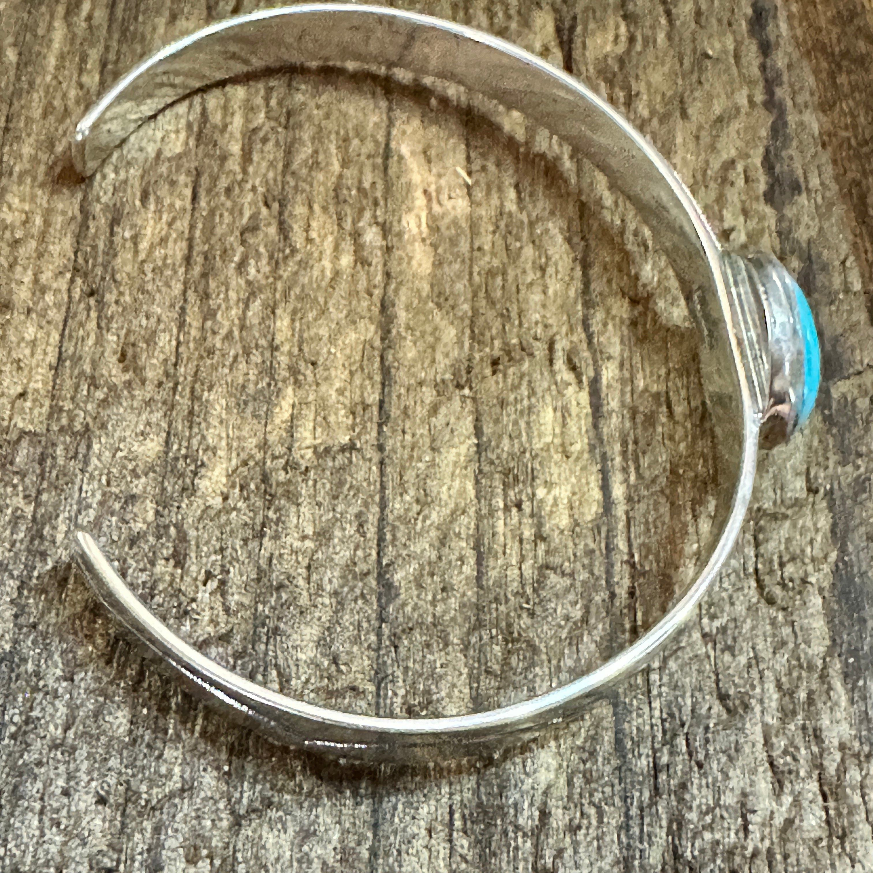 Other Navajo Sterling Cuff & Kingman Turquoise Cuff Bracelet, Sign Size ONE SIZE - 6 Thumbnail