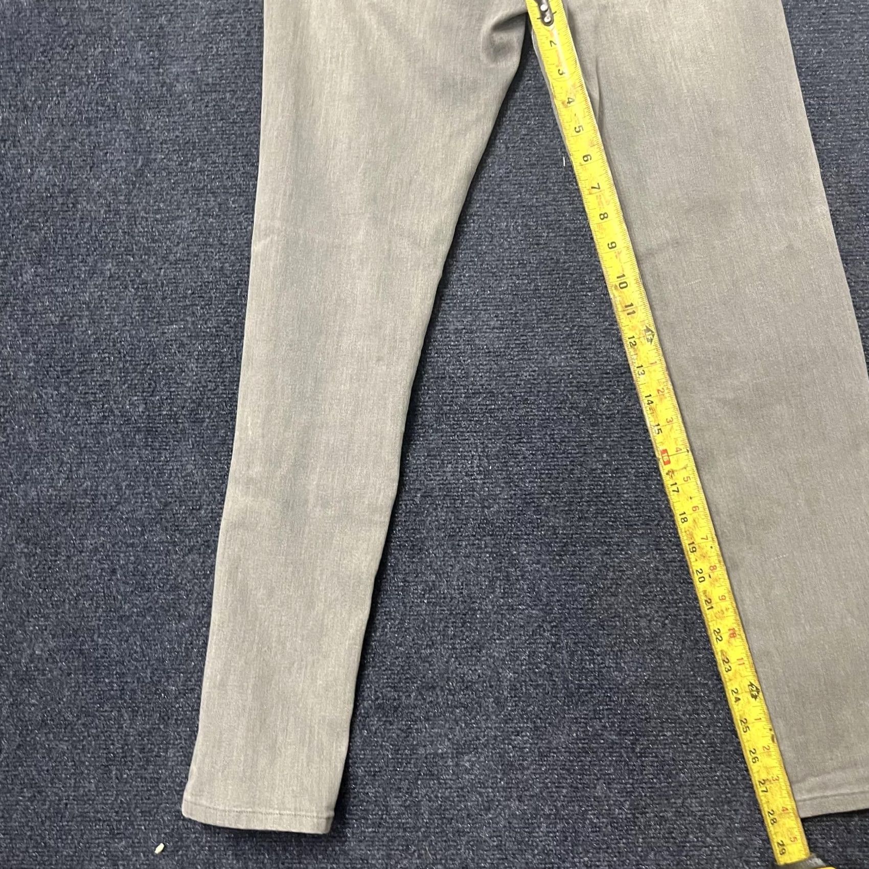 Uniqlo Uniqlo Womens Jeans Gray Skinny Stretch Denim Pants Casual Mid Rise Size 27" / US 4 / IT 40 - 4 Thumbnail