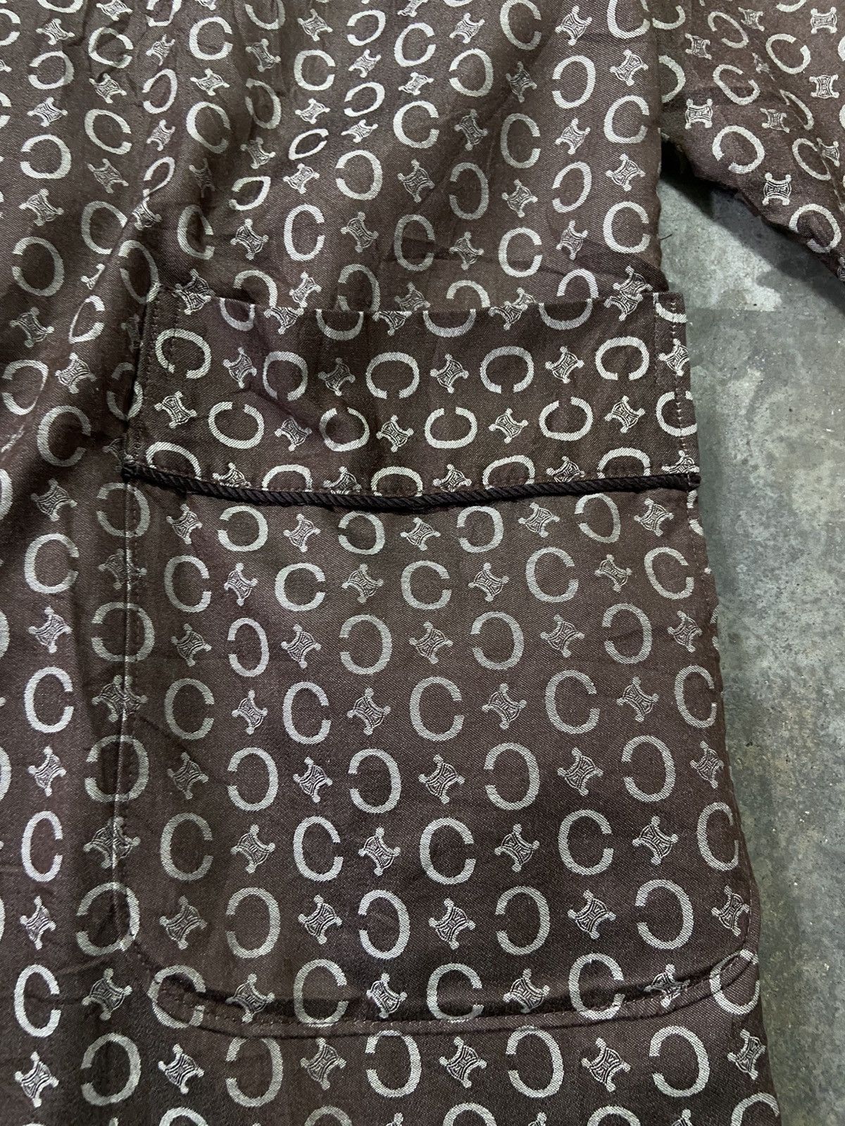 Celine Vintage Celine Homme Monogram Print Robe Size US M / EU 48-50 / 2 - 8 Thumbnail