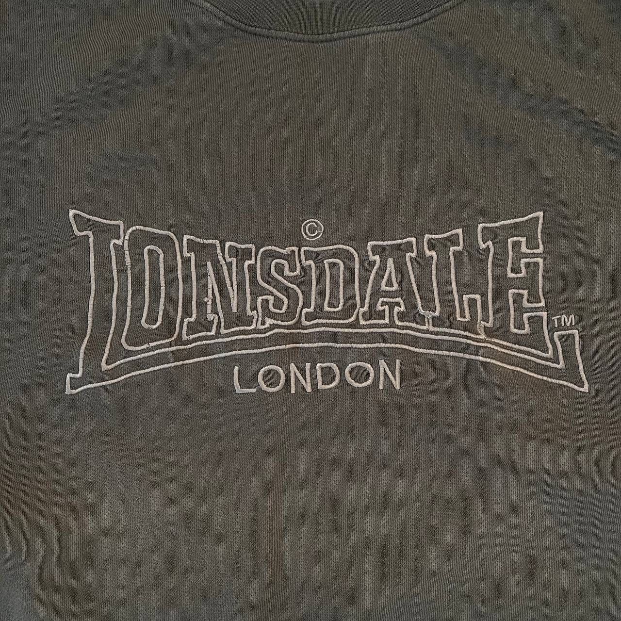 Lonsdale × Vintage Vintage Lonsdale Y2K Faded Distressed Oversized Sweatshirt Size US XL / EU 56 / 4 - 8 Thumbnail