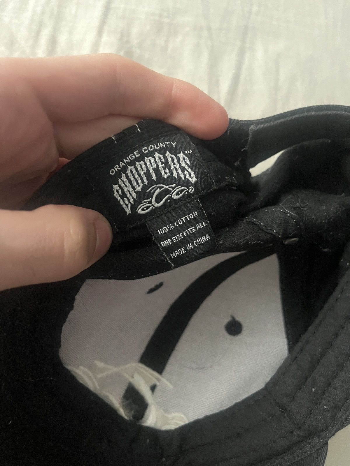 Other Orange County Choppers Black White Hat Biker Mens Hat Size ONE SIZE - 5 Thumbnail