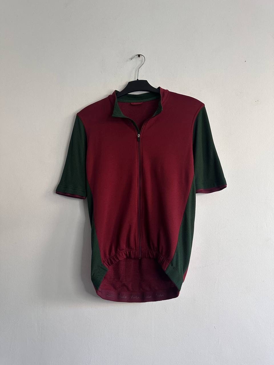 Rapha Isadore Merino Blend Cycling Jersey Men’s L Burgundy/Green Size US L / EU 52-54 / 3 - 1 Thumbnail