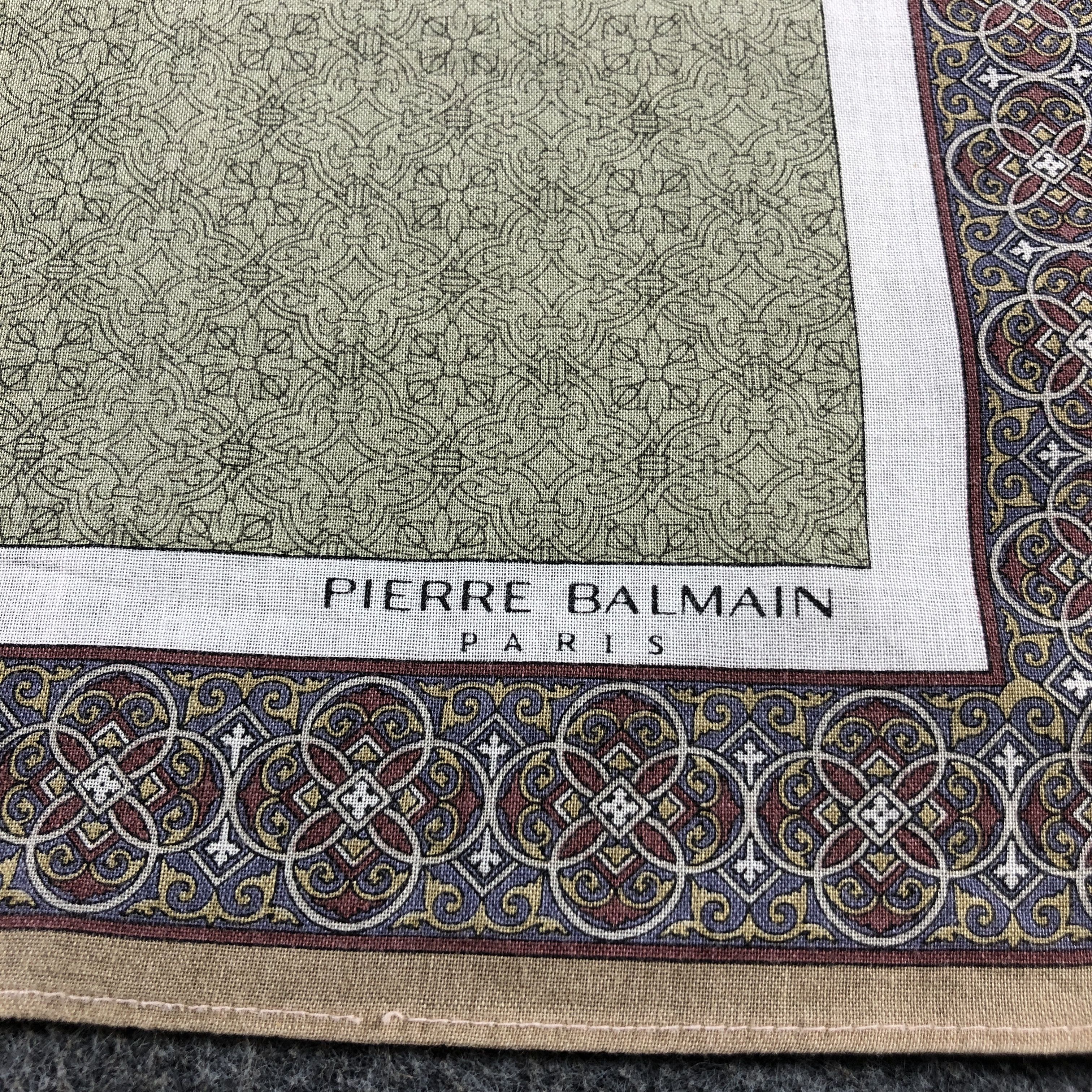 Japanese Brand Pierre Balmain Handkerchief Neckerchief Bandana H2334 Size ONE SIZE - 4 Thumbnail