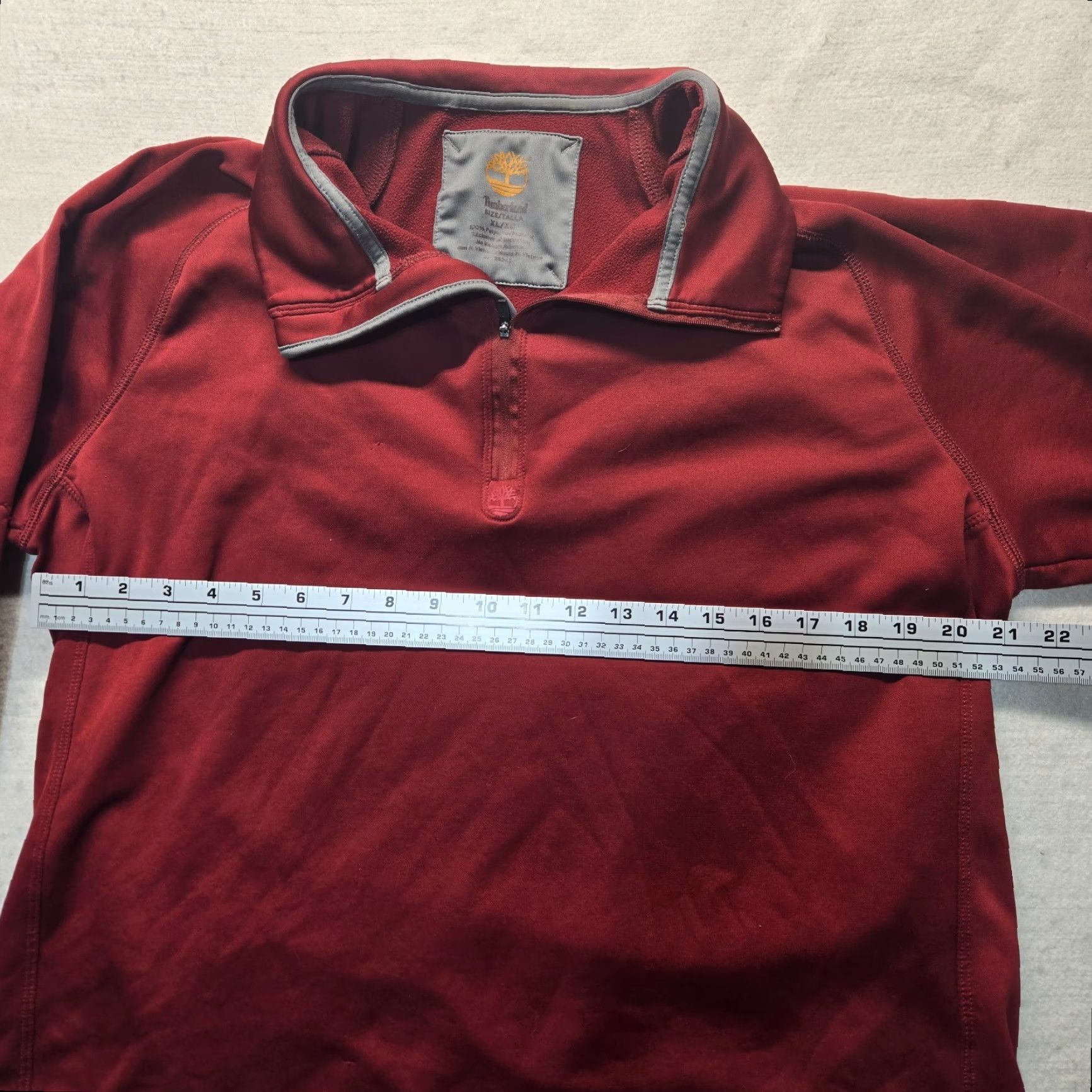 Timberland Timberland Pullover Sweater Long Sleeve 1/4 Zip Adult Men XL Red Size US XL / EU 56 / 4 - 4 Thumbnail
