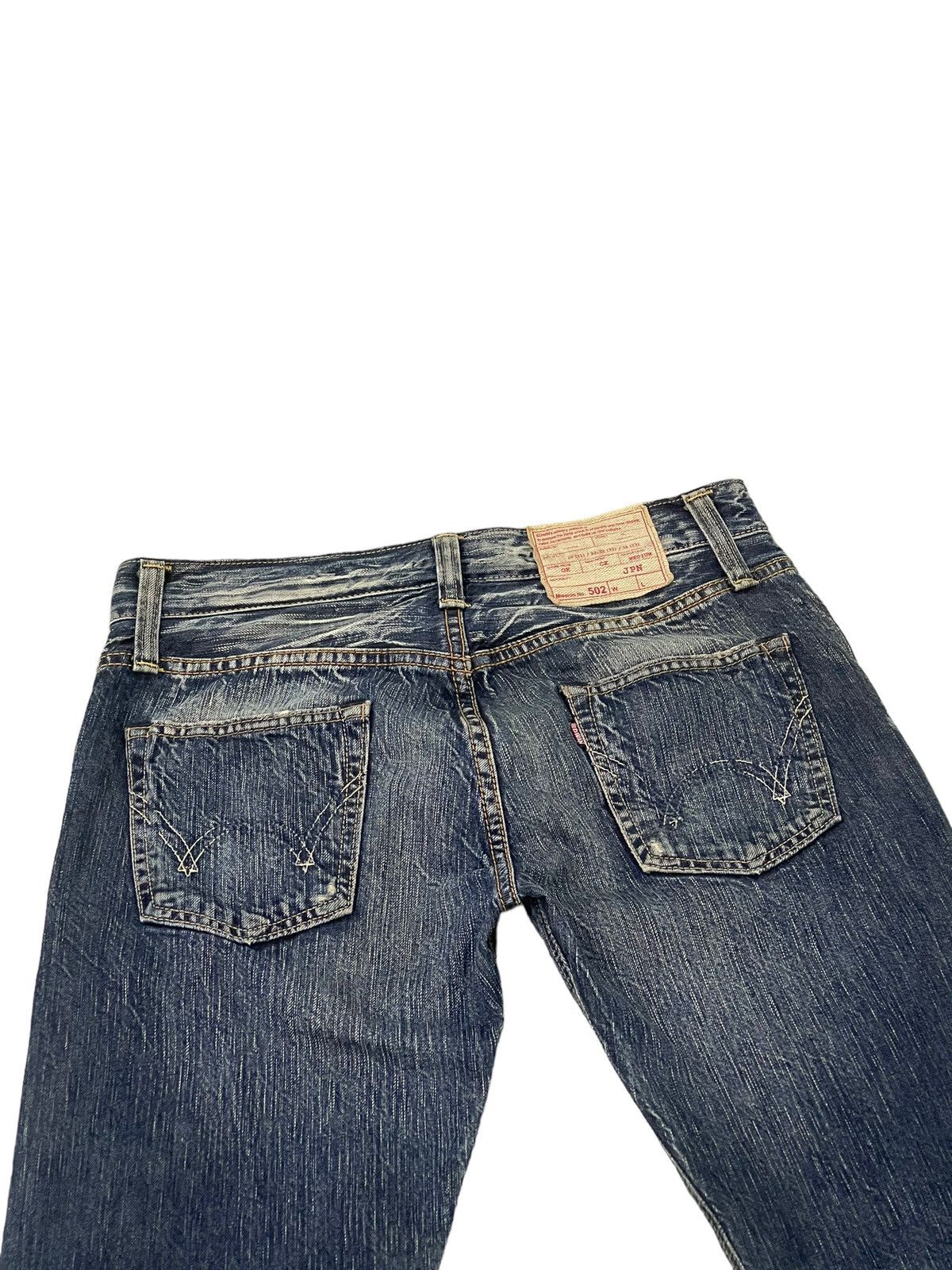 Edwin Stone Wash Jeans Edwin Japan Faded Distress Slim 8🟦2 Size US 31 - 14 Thumbnail