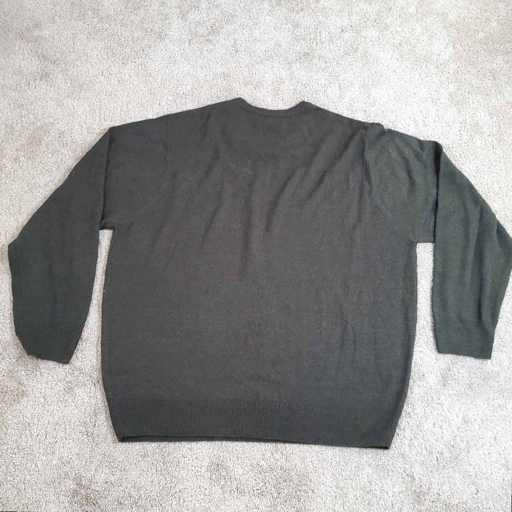 Dockers DOCKERS Men Long Sleeve Crew Neck Sweater - Gray 2XL Lightweight Knit Pullover, Regular Fit, Solid, Business Casual Workwear Size US XXL / EU 58 / 5 - 5 Thumbnail