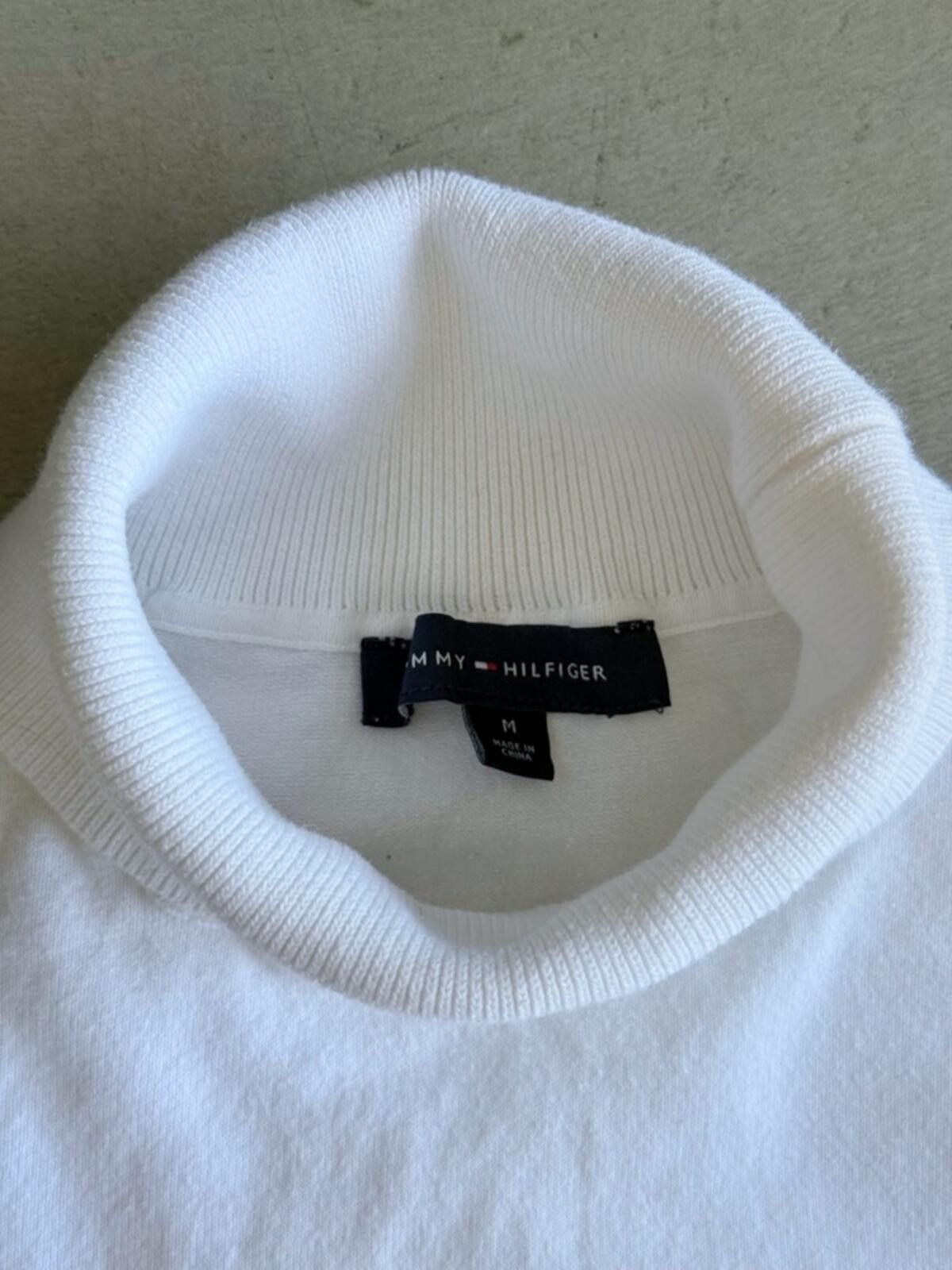 Tommy Hilfiger Tommy Hilfiger / Turtleneck Sweater / Ivory Size M / US 6-8 / IT 42-44 - 10 Thumbnail