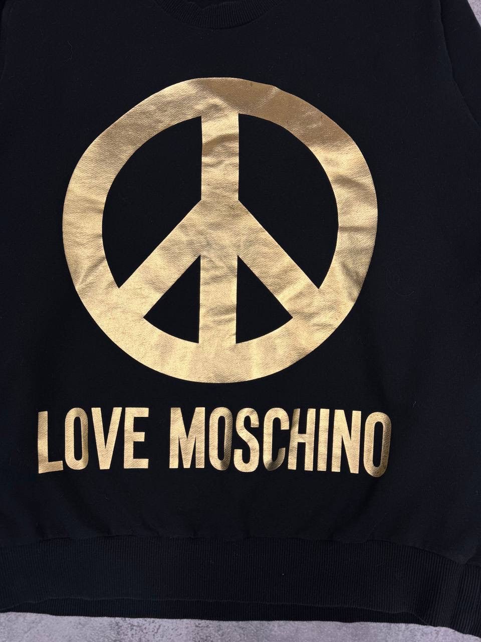 Other Love Moschino Men's Sweatshirt Regular Fit Black Size S Size US S / EU 44-46 / 1 - 2 Thumbnail