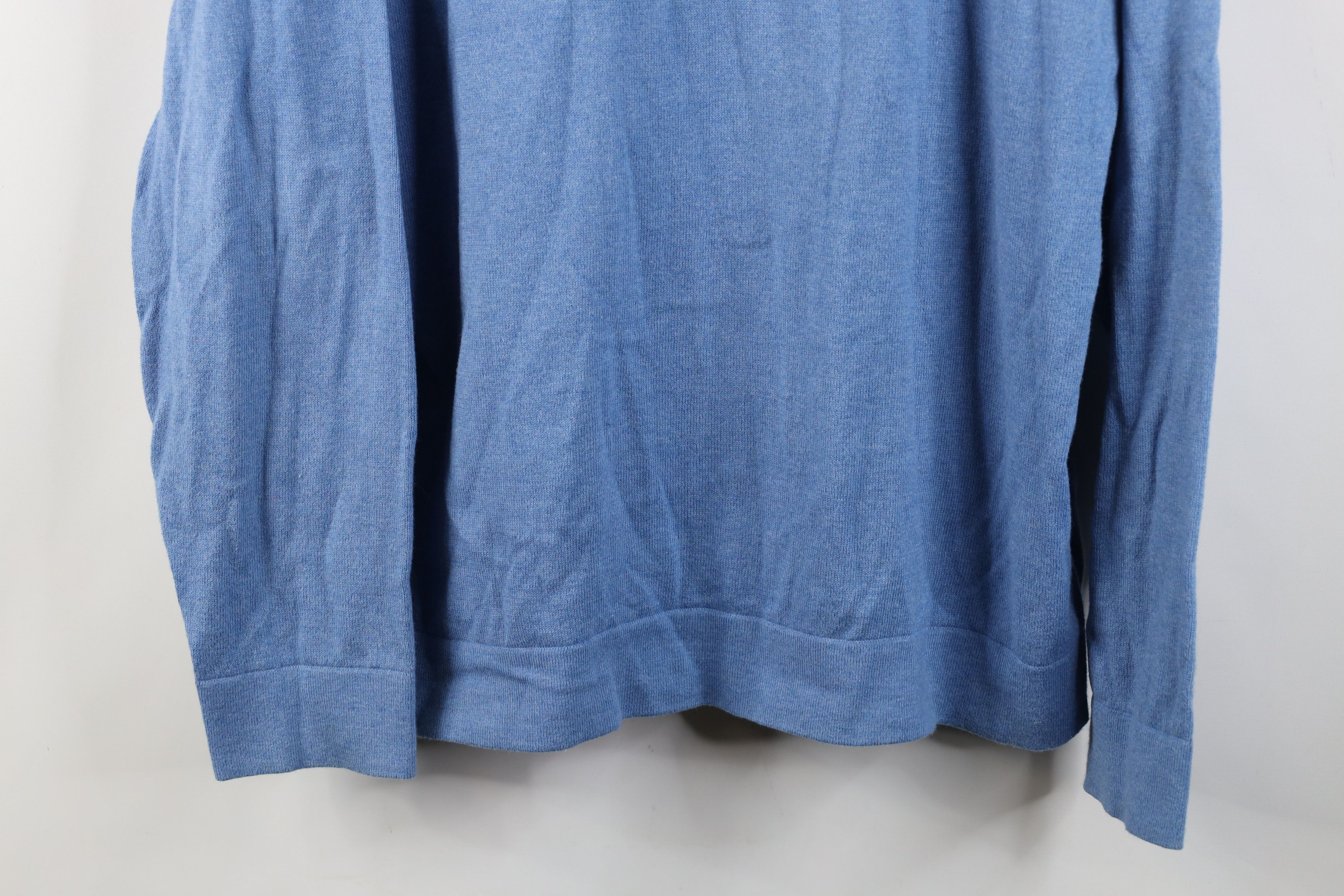 L.L. Bean Vintage LL Bean Cashmere Knit V-Neck Sweater Carolina Blue Size US XL / EU 56 / 4 - 3 Thumbnail