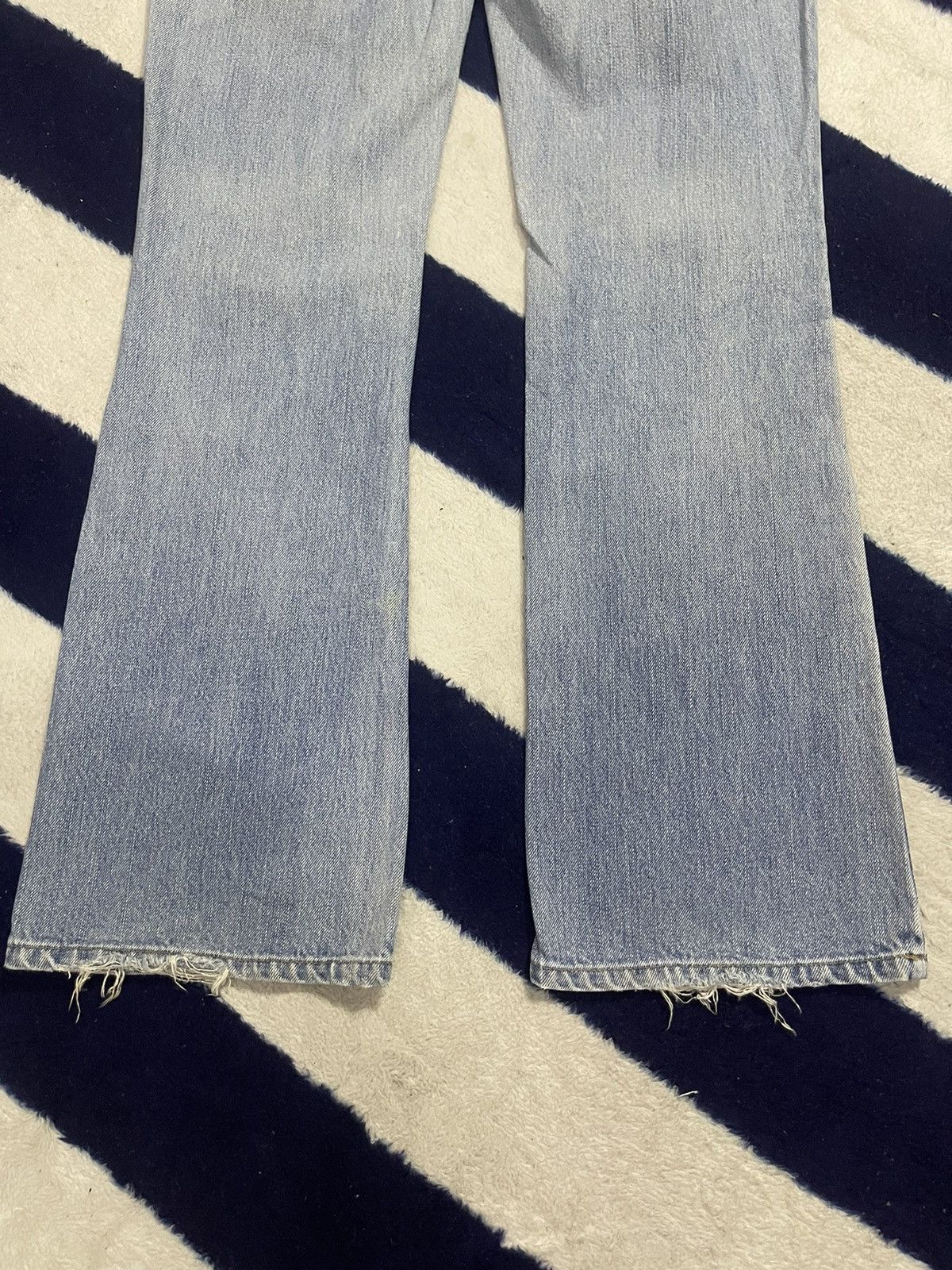 Japanese Brand Daily Topics Flare Distressed Jeans (14) Size 29" - 4 Thumbnail
