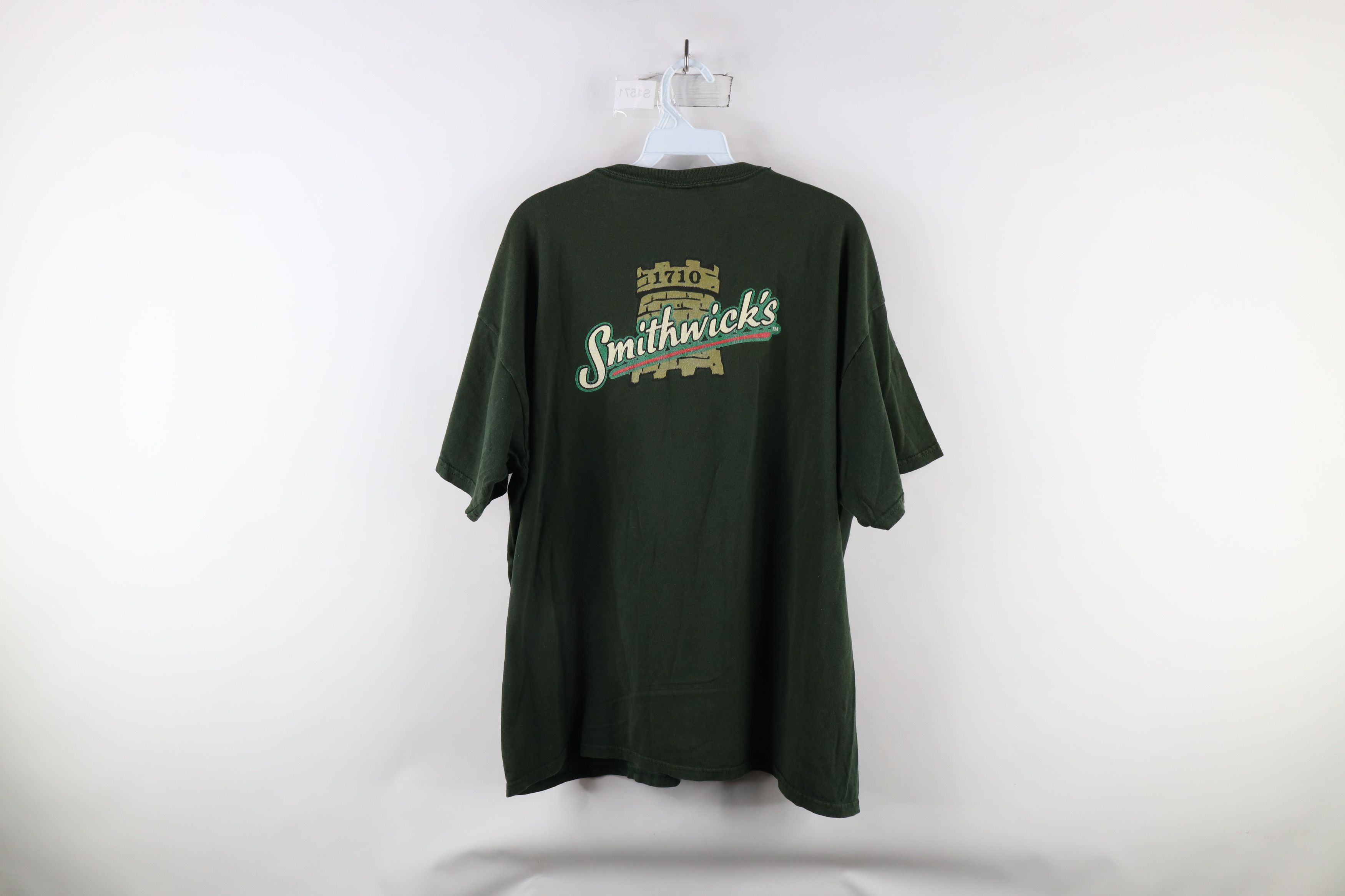 Vintage Vintage Out Smithwicks Imported Irish Ale Beer T-Shirt Green Size US XL / EU 56 / 4 - 7 Thumbnail