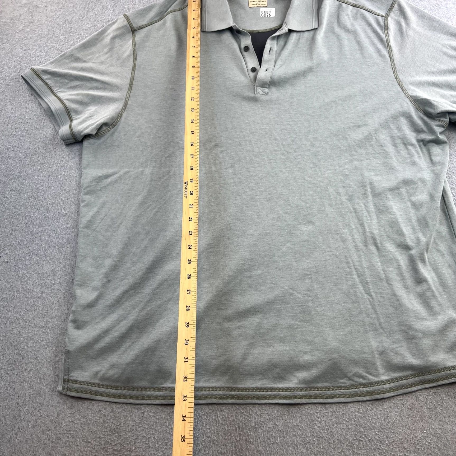 Tommy Bahama Tommy Bahama Jeans Polo Shirt Mens 2XL Gray Pima Cotton Blend Casual Adult Shirt Polo Size US XXL / EU 58 / 5 - 3 Thumbnail
