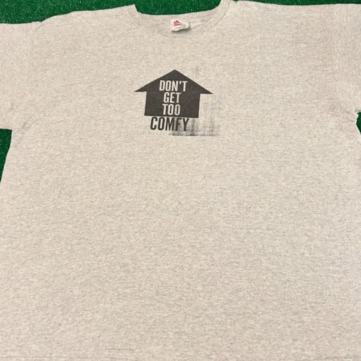 Nike VINTAGE Nike Couch Potato Butt Dose Not Live Here VTG Shirt Mens XXL Gray 90s 1990s Short Sleeve T-Shirt Sports Hip Hop Mens Size US XXL / EU 58 / 5 - 2 Thumbnail