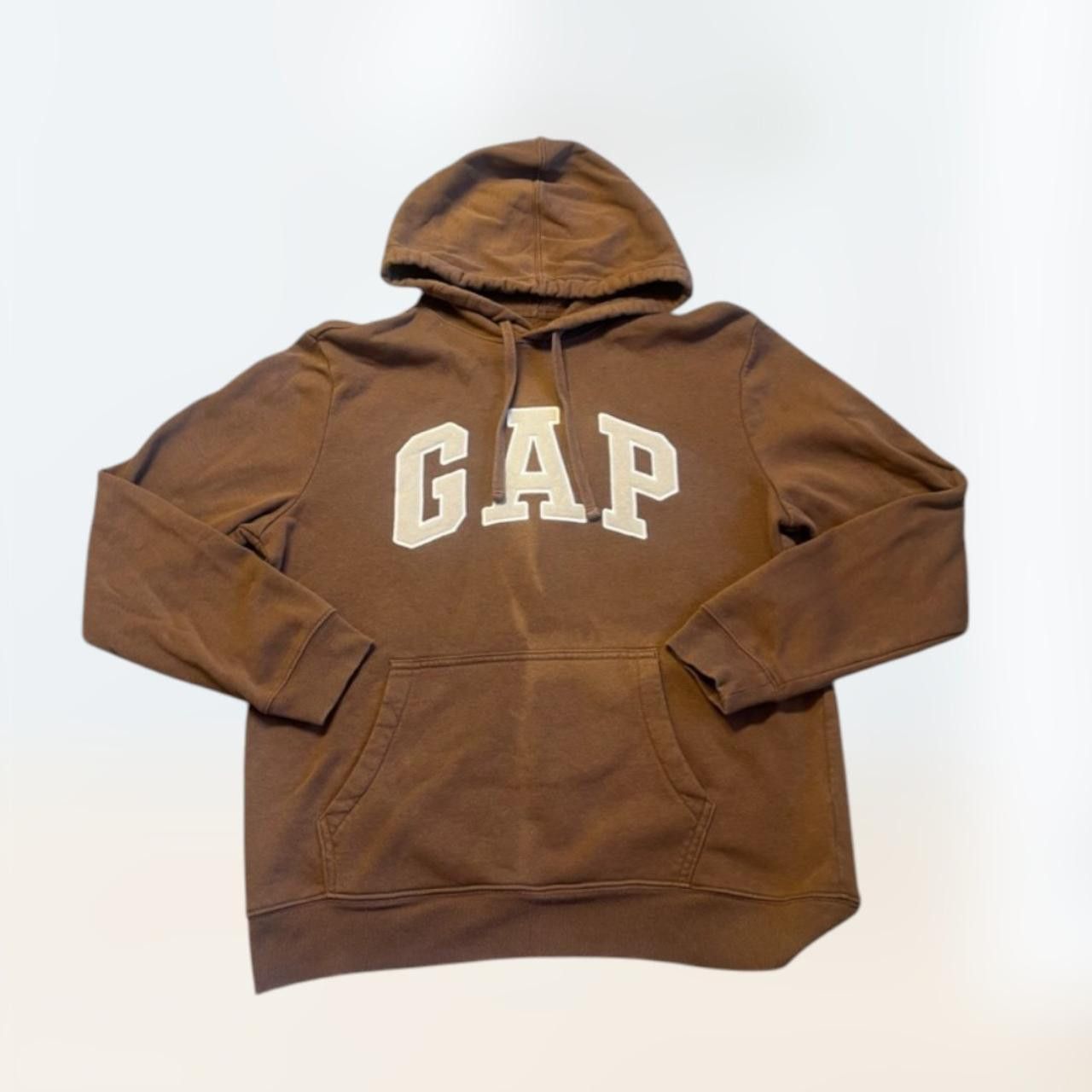 Gap 2000s Brown Vintage Distressed GAP Hoodie Men's M Size US M / EU 48-50 / 2 - 1 Thumbnail