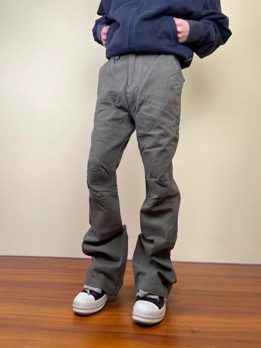 Japanese Brand × Vintage Retro pleated straight-leg flared casual work trousers Size US 30 / EU 46 - 1 Thumbnail