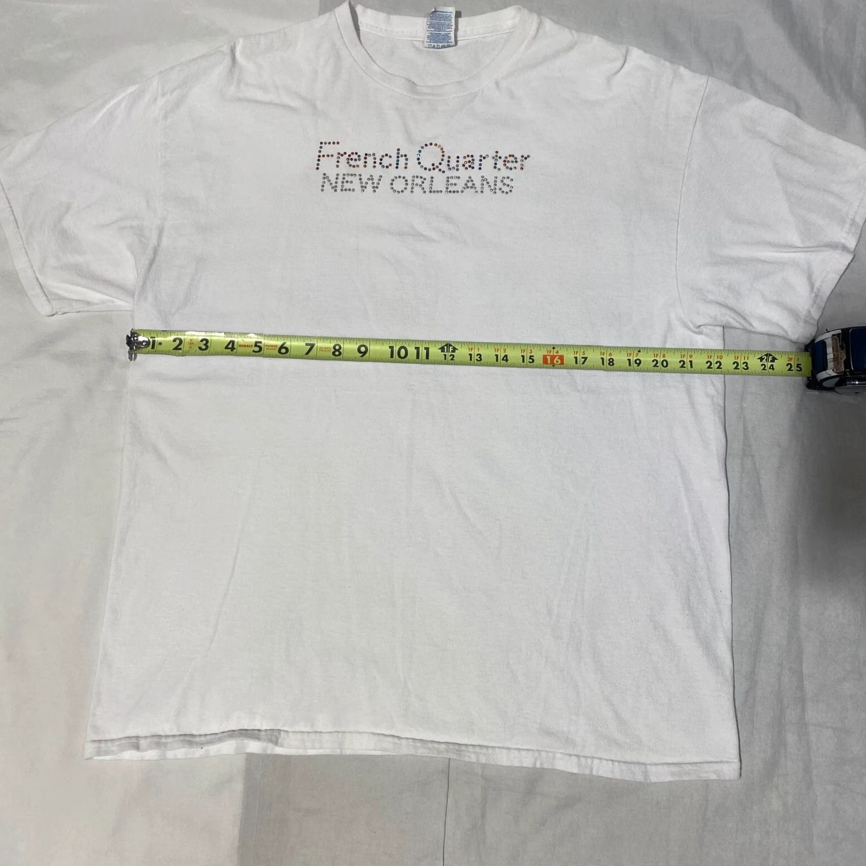 Delta Delta Shirt White T-Shirt Logo XL, Crew Neck, Short Sleeve, Jersey, Cotton, Regular Fit, Casual, Basic, Women Size XL / US 12-14 / IT 48-50 - 3 Thumbnail