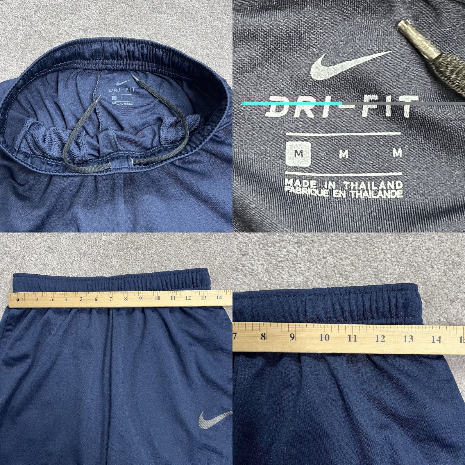 Nike Nike Pants Mens Medium Blue Stripe Epic Training Warmup Pants Activewear Track Size US 31 - 8 Thumbnail