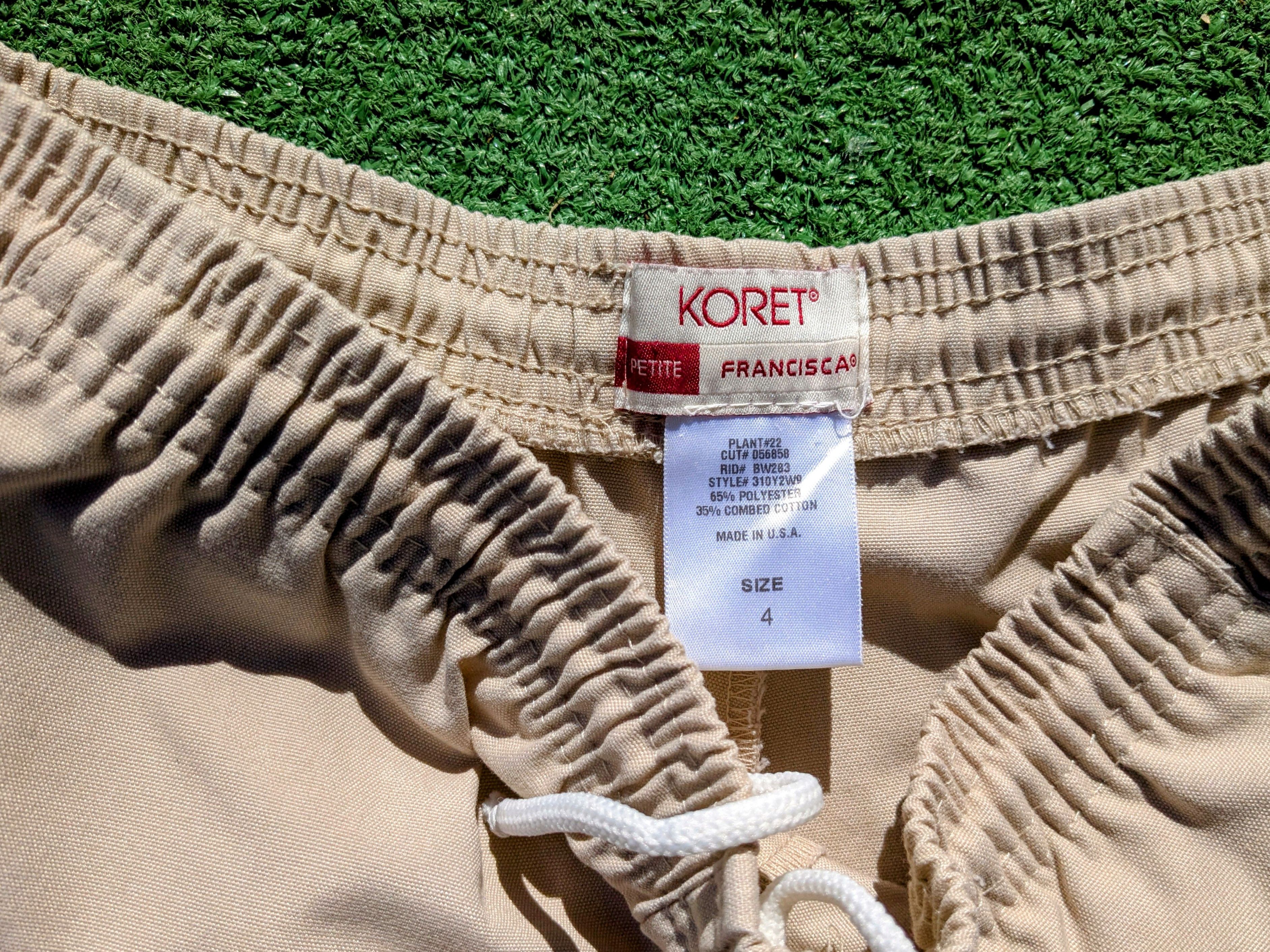 Other VTG Koret Francisca USA Made Pullover Capri Casual Pants Size 28" / US 6 / IT 42 - 3 Thumbnail