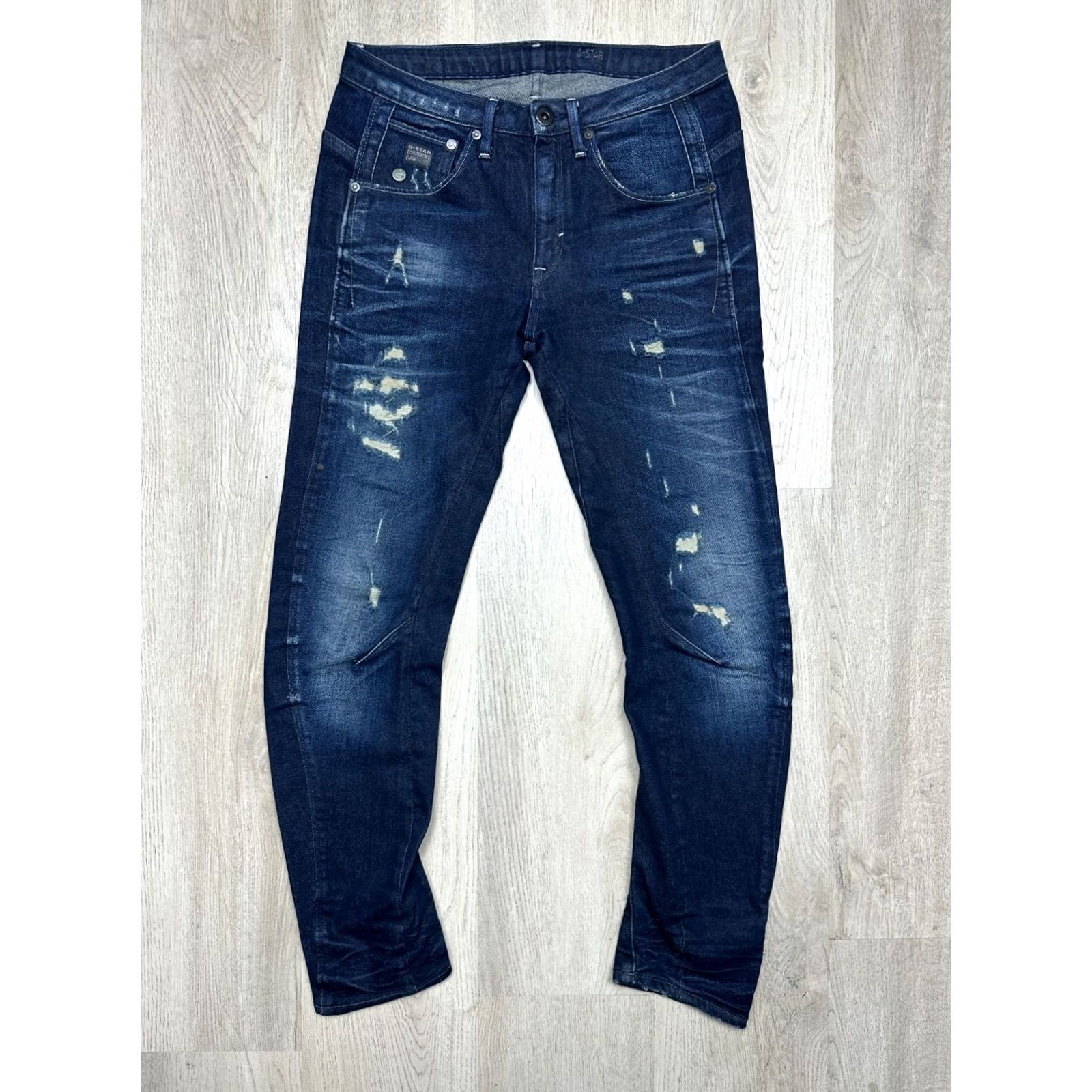 G-Star G-Star Arc Jeans Womens Kate Tapered Denim Pants Size 25 Blue Slim Regular Cotton Denim 3D Arc Size 42" / US 20 - 2 Thumbnail