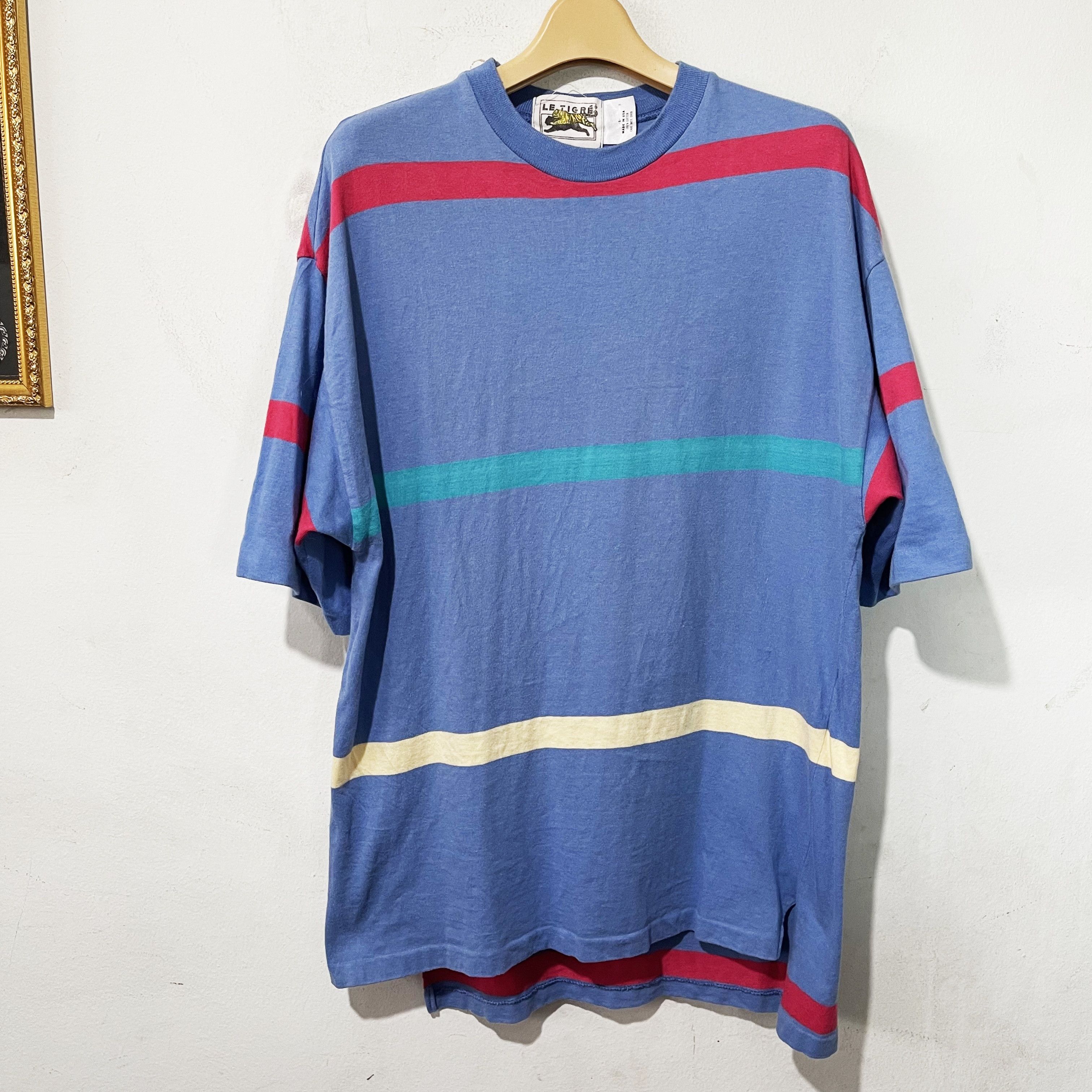 Vintage Vintage 90s Striped Shirt Size US S / EU 44-46 / 1 - 1 Thumbnail