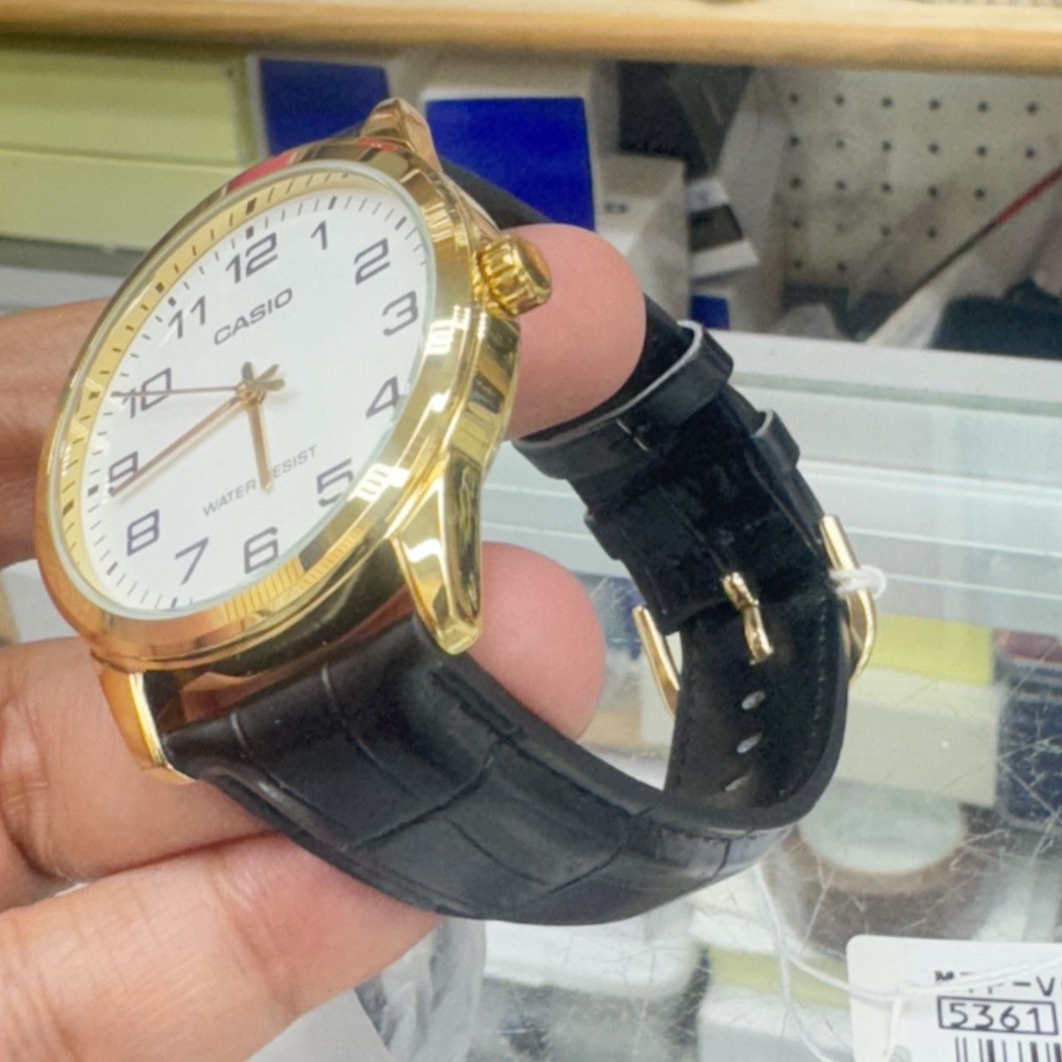 Casio Casio Men Wrist Watch with Leather Band Brown and Goldtone Size 38 - 6 Thumbnail