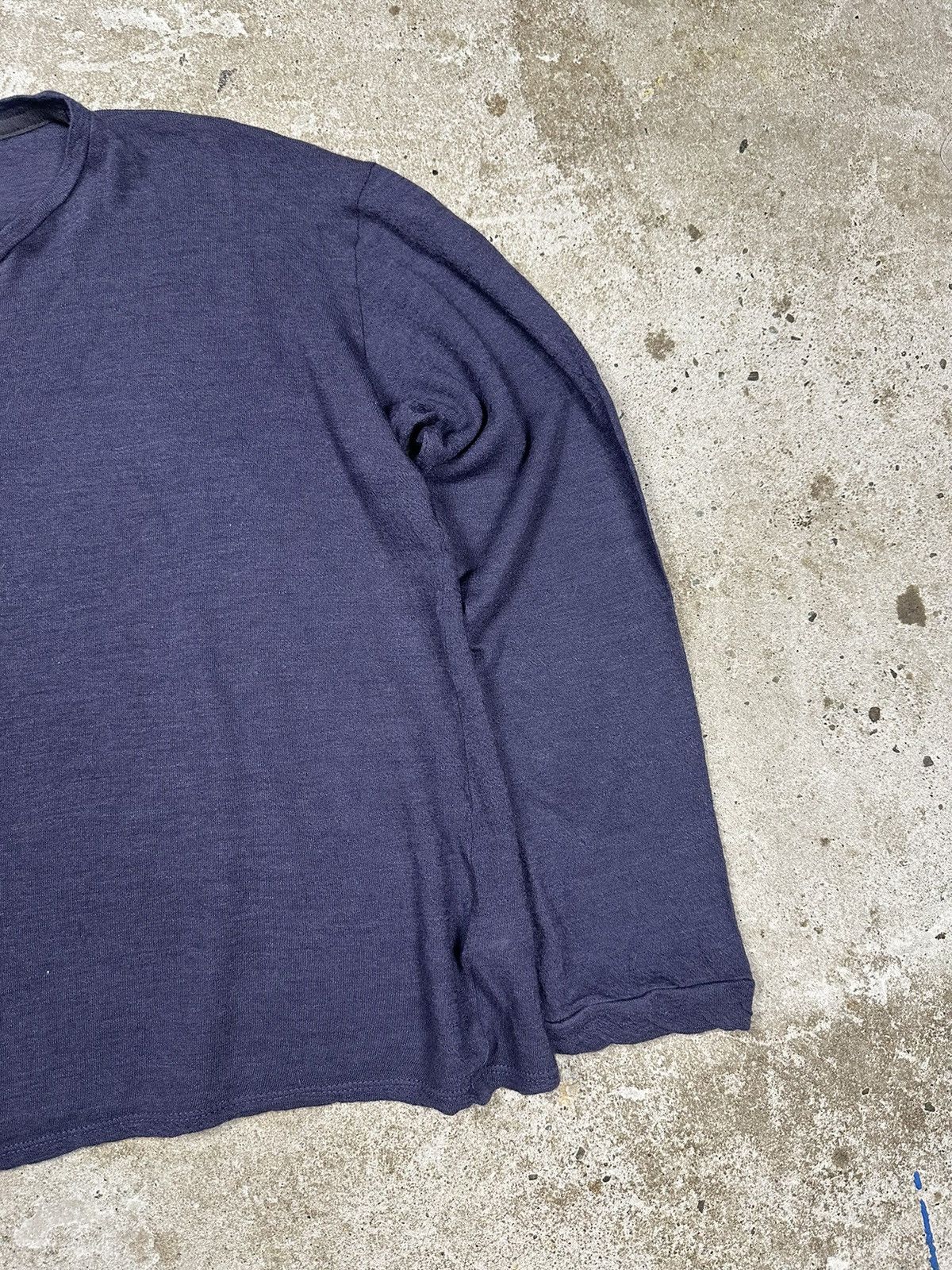 Designer Frances de Lourdes Cashmere & Silk Long Sleeve Tee Blouse Size S / US 4 / IT 40 - 4 Thumbnail