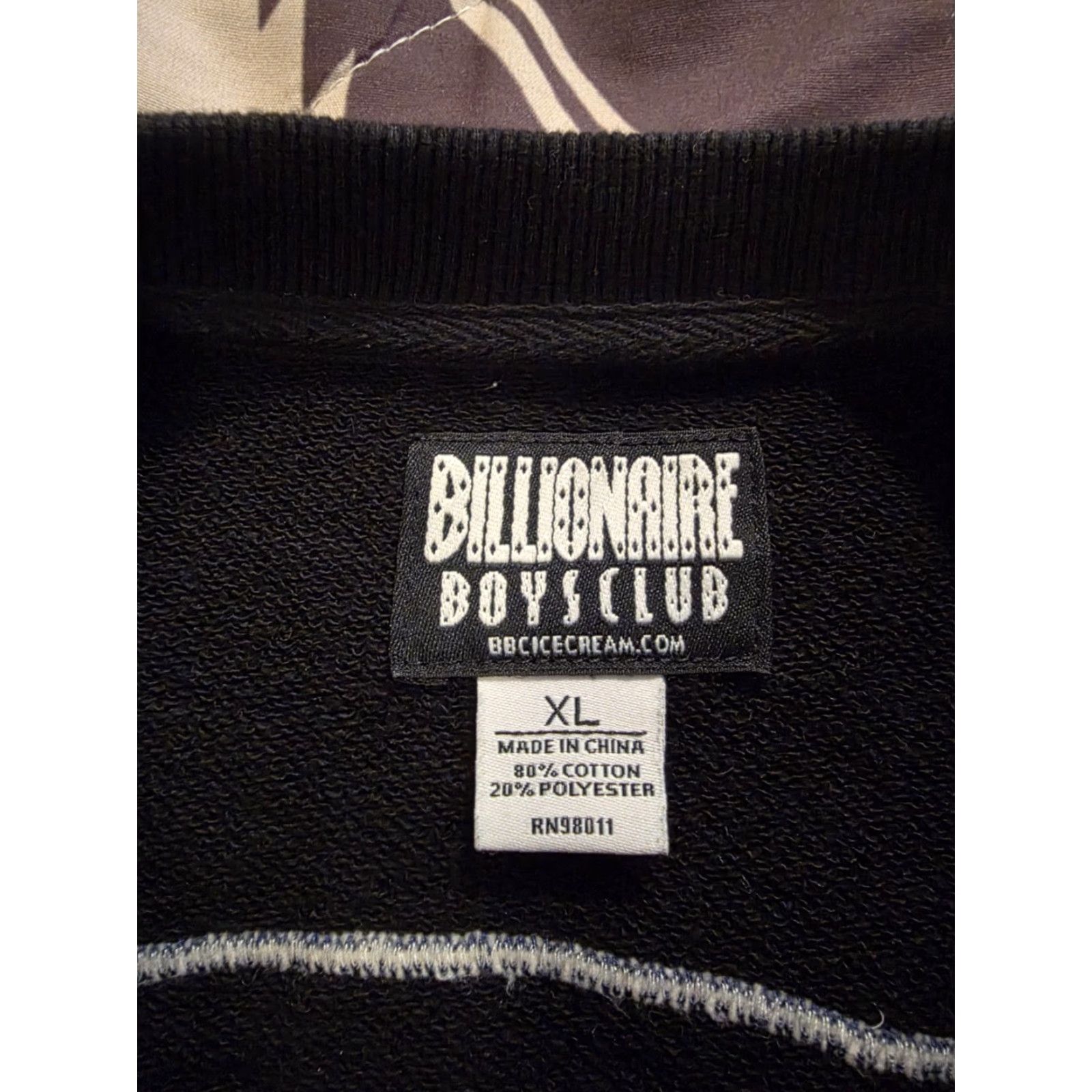 Billionaire Boys Club VINTAGE Billionaire Boys Club Earth Division Crewneck Sweatshirt Embroidered Black XL Size US XL / EU 56 / 4 - 7 Thumbnail