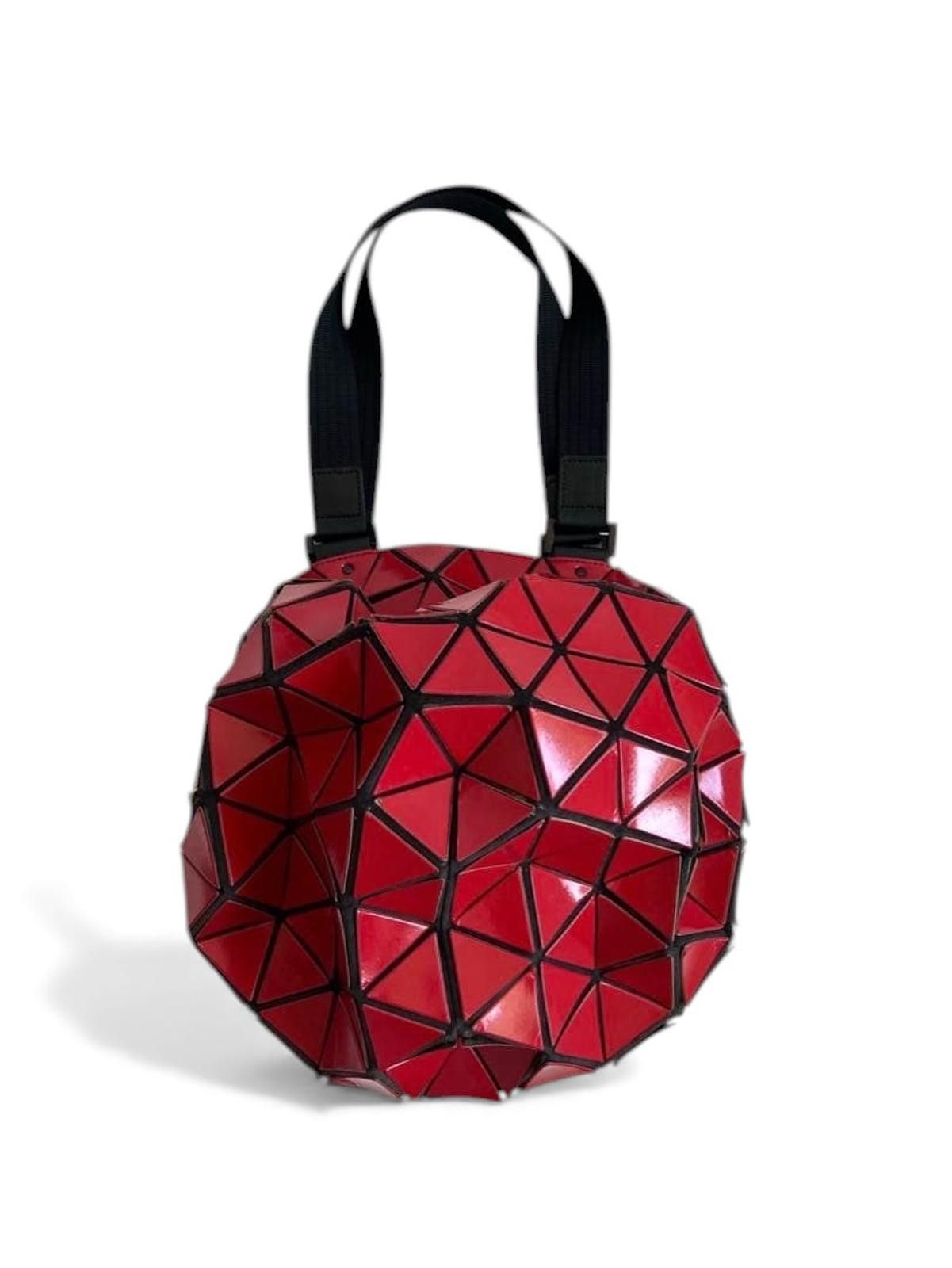 Issey Miyake Issey Miyake Pleats Please - Red Geometric Shoulder Bag Size ONE SIZE - 2 Thumbnail