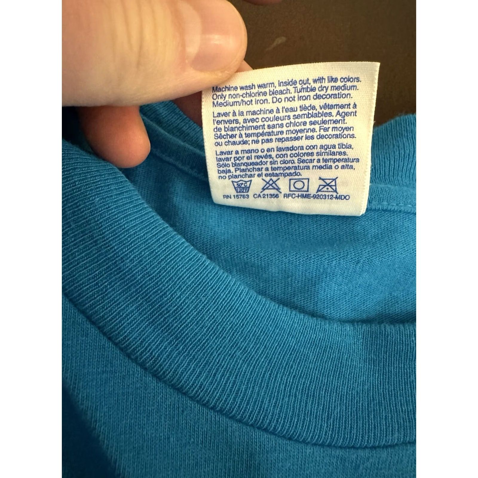 Hanes VINTAGE Washington PNW Shirt XXL Teal Blue Dolphins Ocean Aquarium See Pics Size US XXL / EU 58 / 5 - 5 Thumbnail