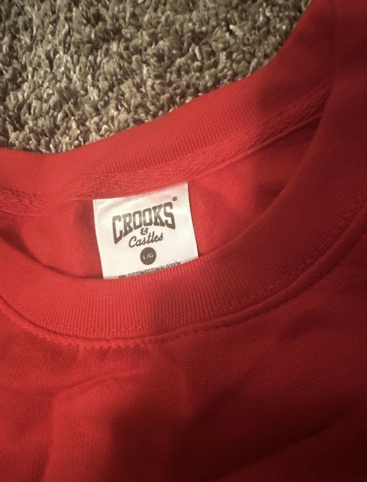 Crooks & Castles Crooks and Castles size Large Crewneck Sweatshirt Red/Blue. Size US L / EU 52-54 / 3 - 3 Thumbnail