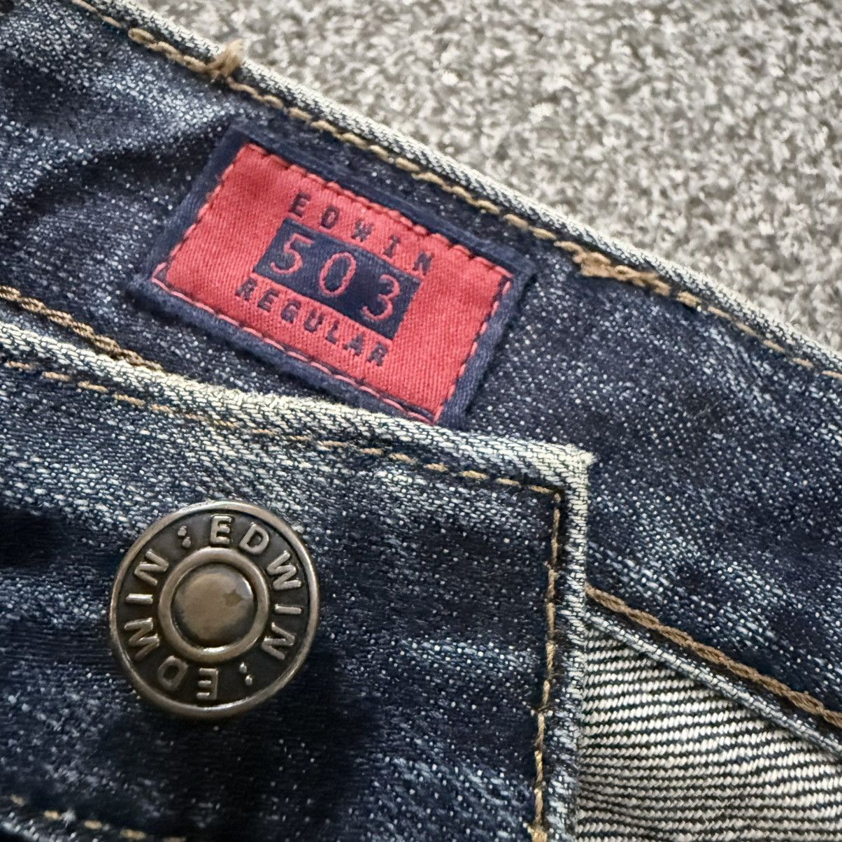 Edwin Archives Y2K Edwin 503 Faded Wash Straight Leg Denim Jeans Size US 32 / EU 48 - 16 Thumbnail