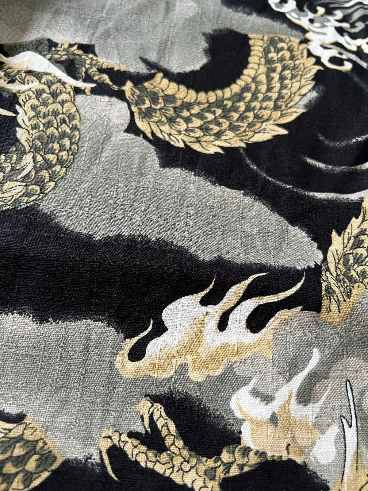 Japanese Brand Dragon Motif Drawstring Pants Size US 30 / EU 46 - 7 Thumbnail