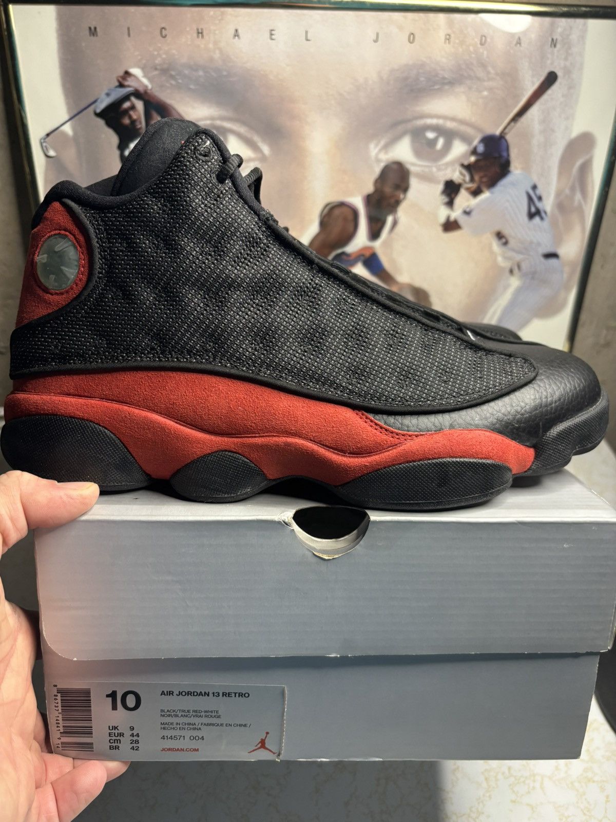 Jordan Brand Air Jordan 13 Retro 2017 Bred 2017 Size US 10 / EU 43 - 1 Thumbnail