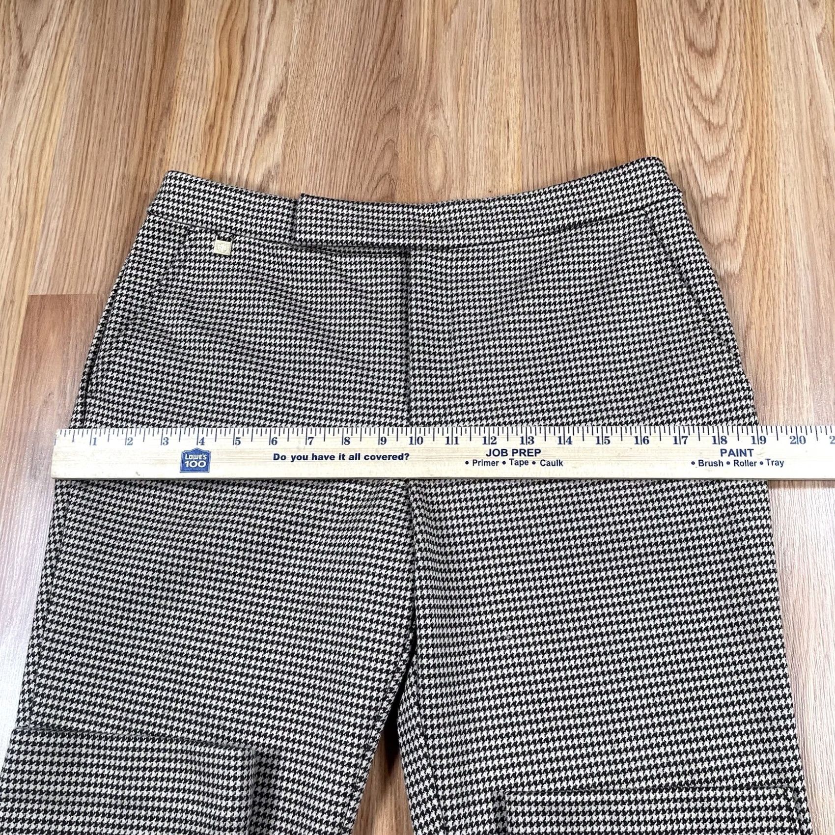 Ralph Lauren Lauren Ralph Lauren Pants Womens M Medium Check Flat Front Chino Dress Slacks Size 32" / US 10 / IT 46 - 6 Thumbnail