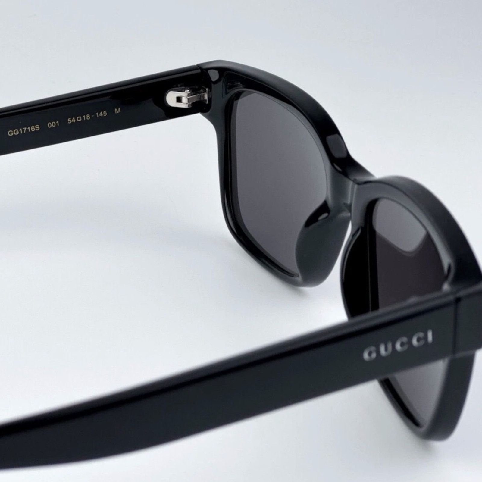 Gucci New! Gucci Black Sunglasses for Men, GG1716S 001, Authentic Size ONE SIZE - 6 Thumbnail