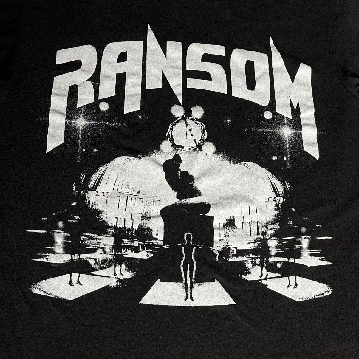 Ransom Clothing Vintage Ransom Clothing Energy Aura Big Graphic Logo T Shirt Size US L / EU 52-54 / 3 - 3 Thumbnail