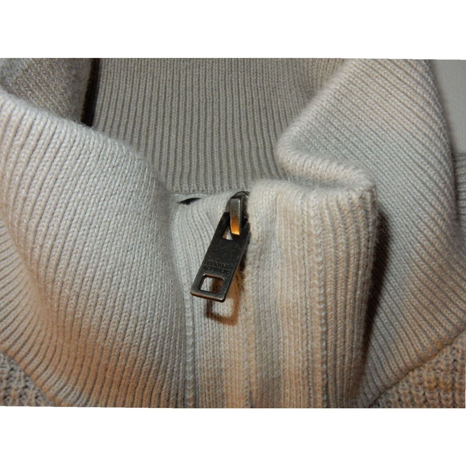 Banana Republic VINTAGE Banana Republic Mens Bomber Jacket Ivory L Size US L / EU 52-54 / 3 - 3 Thumbnail