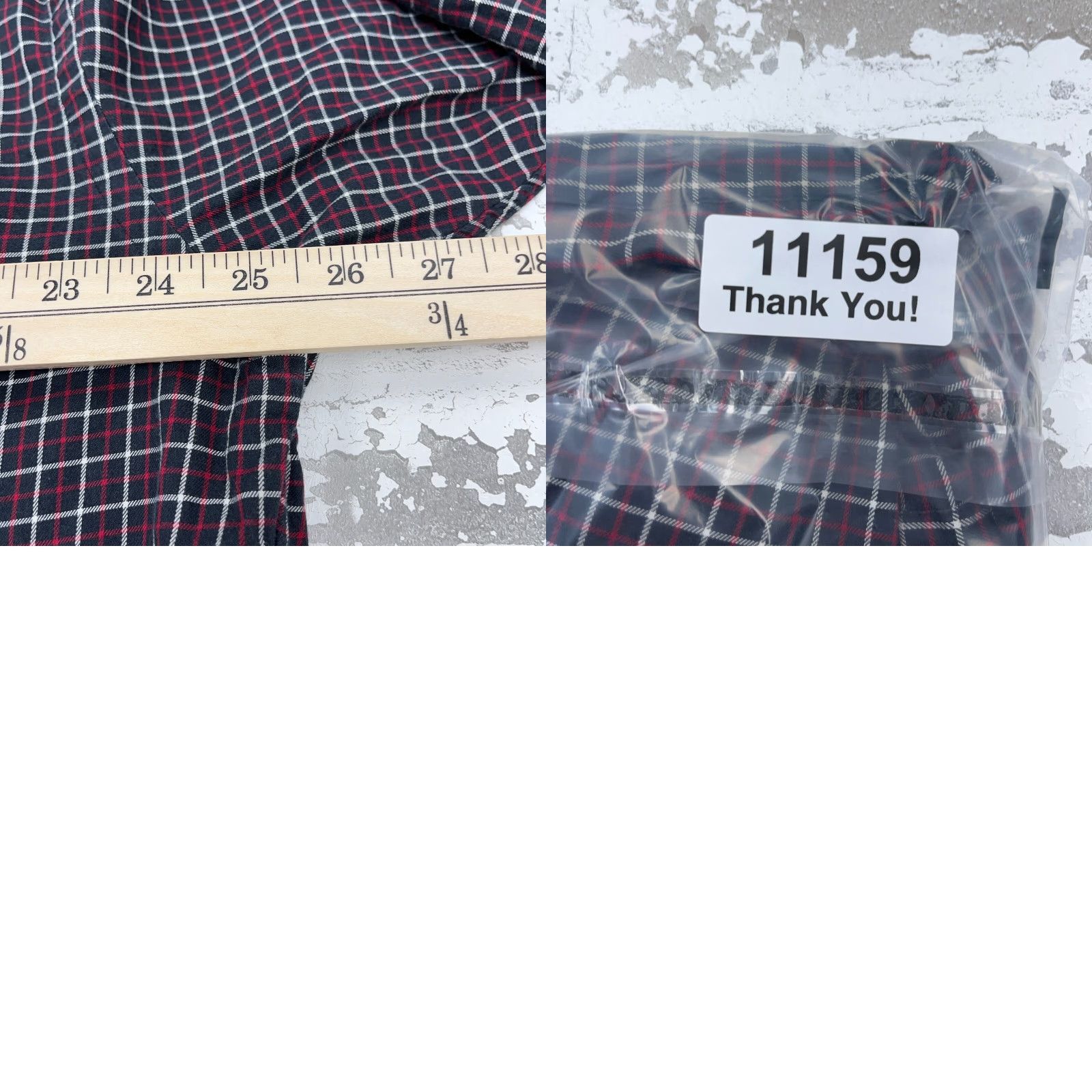 Ralph Lauren Ralph Lauren Shirt Men Large Blue Red Button Up Plaid Collar Down Logo Embroidered Casual Mystery Blake Tattersall A59 Size 42R - 8 Thumbnail