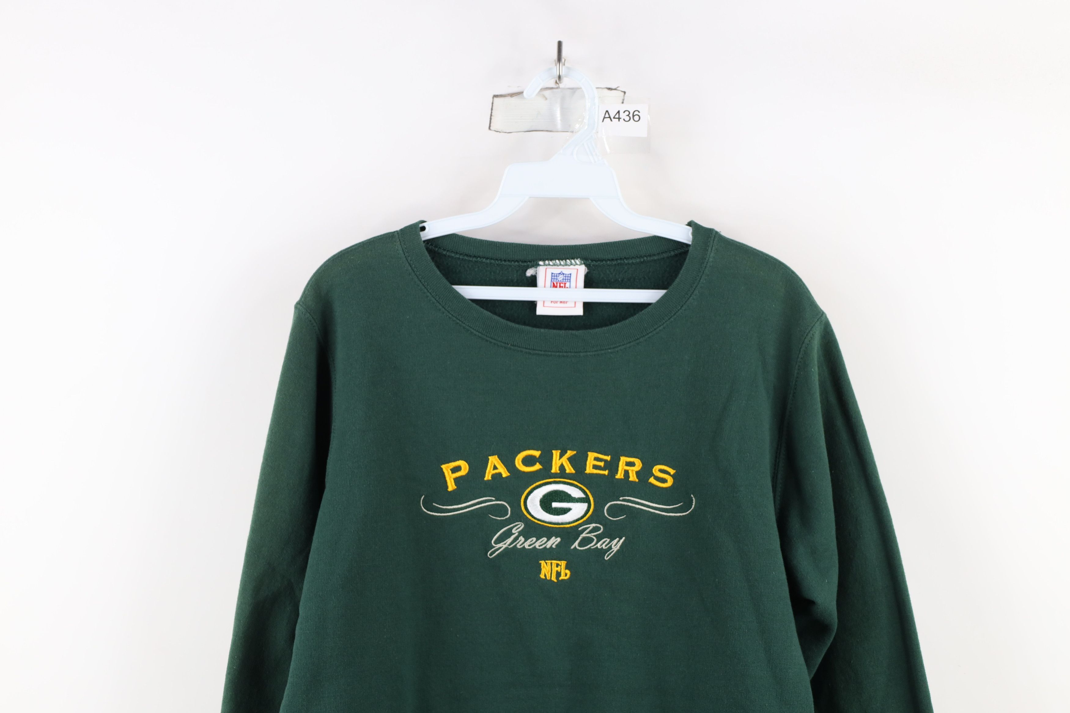Vintage Vintage 90s Script Green Bay Packers Football Sweatshirt Size XL / US 12-14 / IT 48-50 - 2 Thumbnail