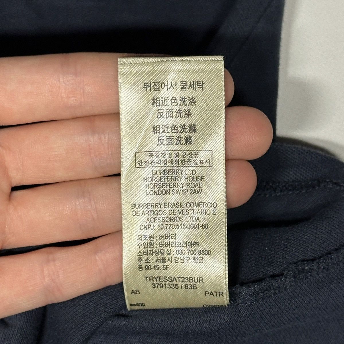 Burberry Burberry Women’s Polo Shirt Navy Blue Short Sleeve Size S Size S / US 4 / IT 40 - 10 Thumbnail