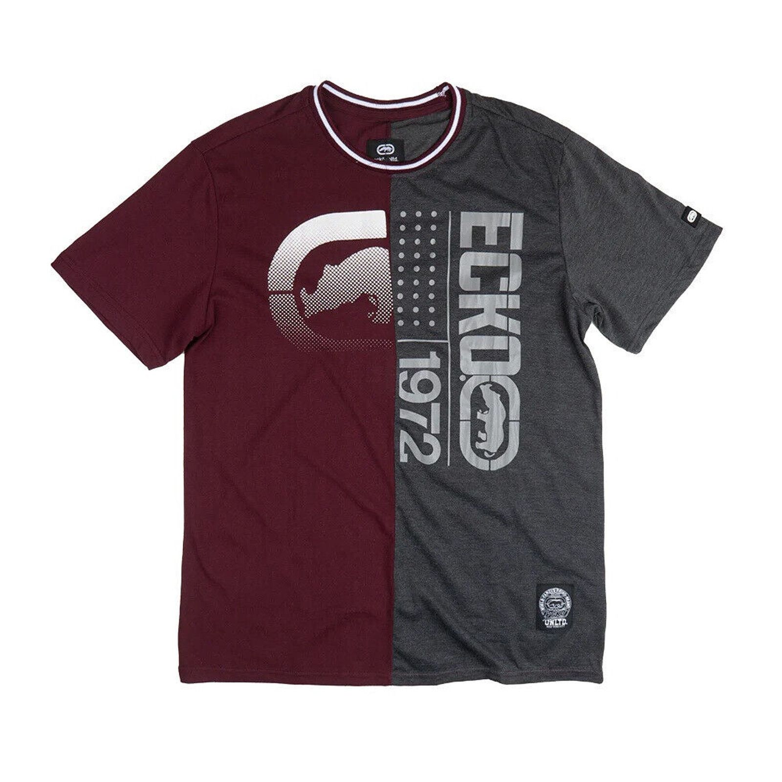 Ecko Unltd. Ecko Unltd Men's T-Shirt Split Panel Stitched Tee Size US XXL / EU 58 / 5 - 1 Thumbnail