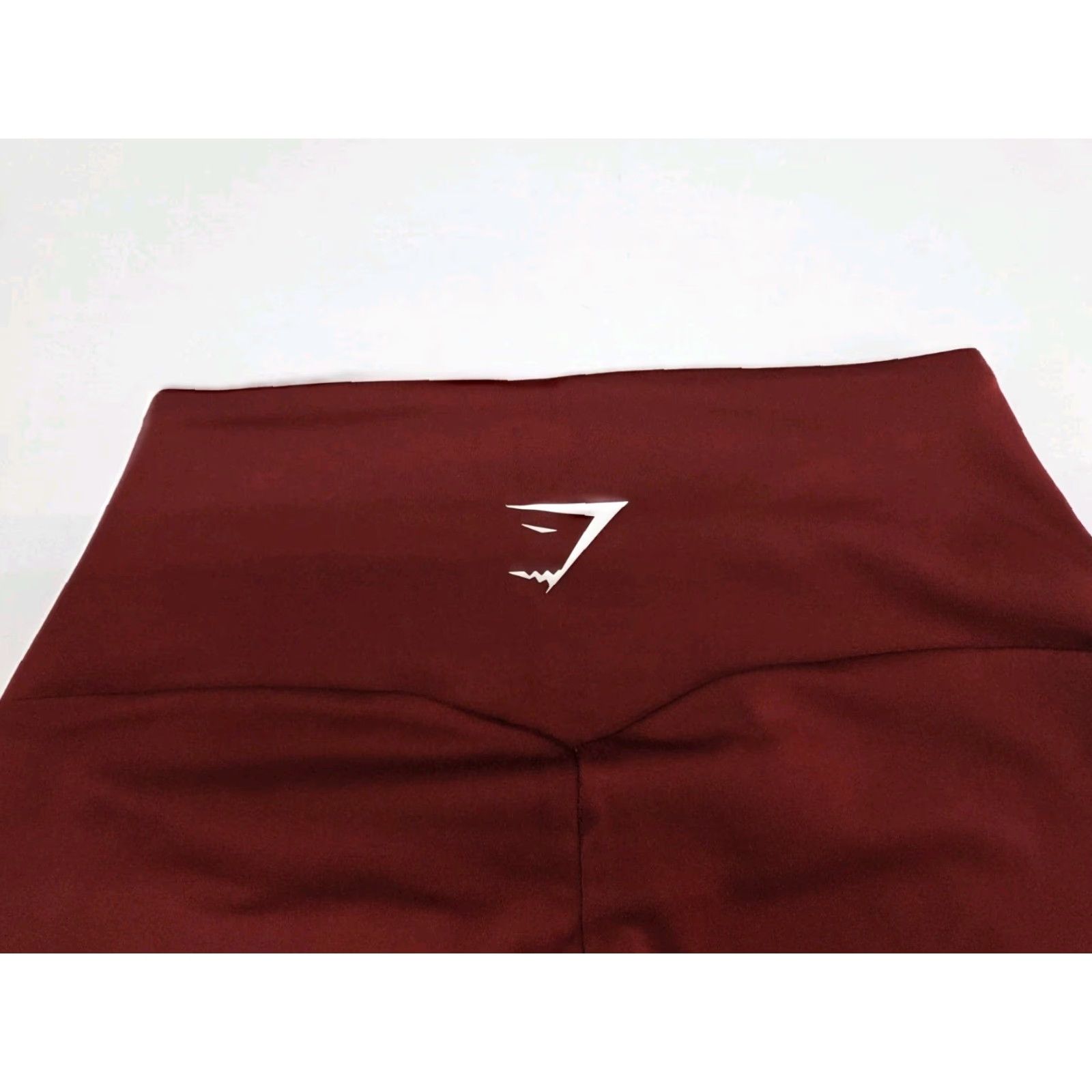 Gymshark GYMSHARK Womens Leggings Maroon XXS Compression Stretch Athletic Skinny Pull On Activewear 2XS Leggings Shark Pattern Size 24" / US 00 / IT 34 - 5 Thumbnail
